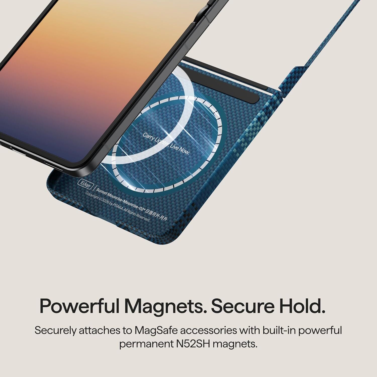 Ультратонкий чехол Pitaka Edge Case (FF) для Samsung Galaxy Flip 8 (FMFLIP8) - Moonrise. Фото 14 Ультратонкий чехол Pitaka Edge Case (FF) для Samsung Galaxy Flip 8 (FMFLIP8) - Moonrise (423566L). Фото 14 из 16
