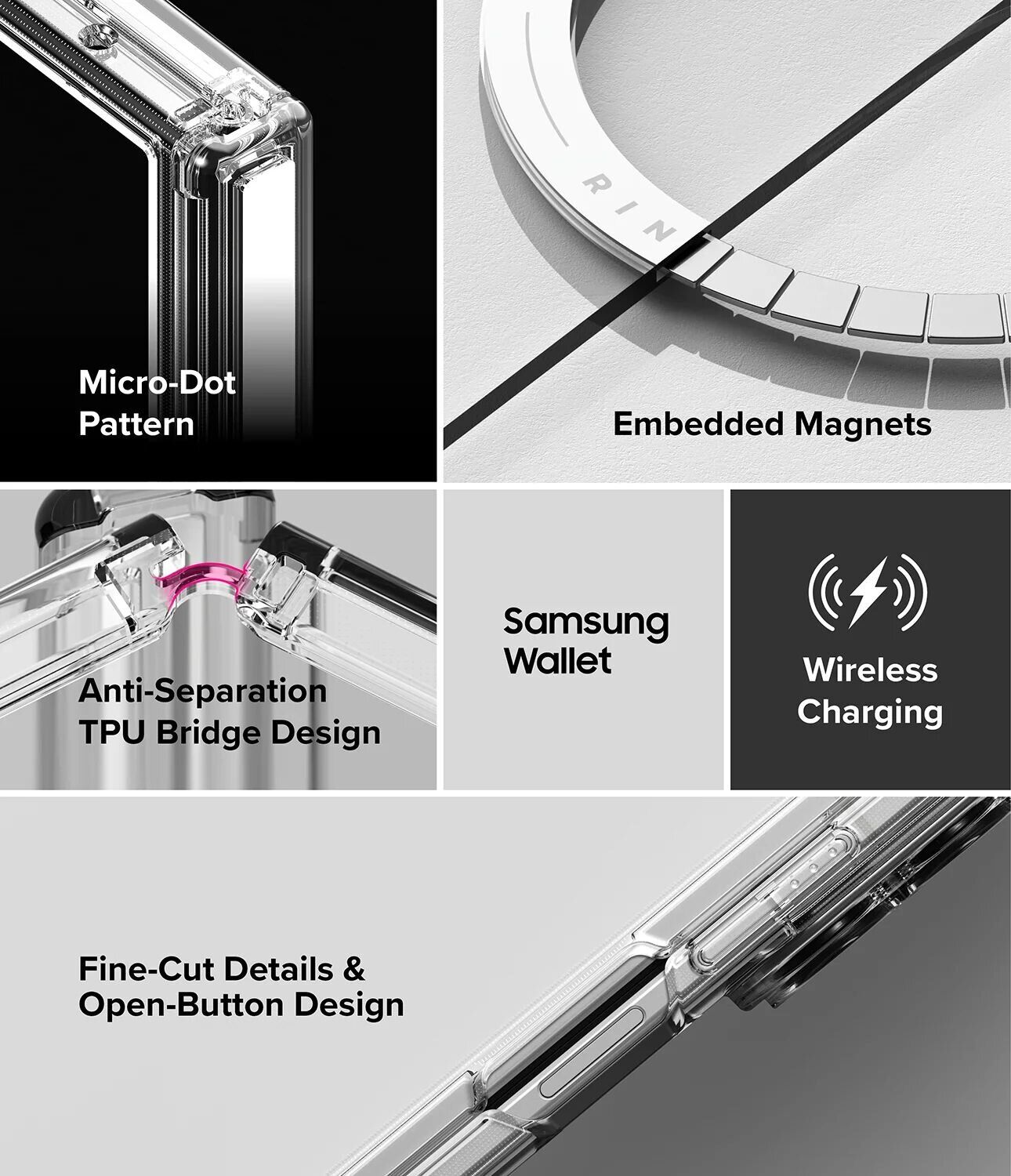 Защитный чехол Ringke Fusion Flap Magnetic для Samsung Galaxy Fold 8 Ultra (8800328819320) - Clear. Фото 16 Защитный чехол Ringke Fusion Flap Magnetic для Samsung Galaxy Fold 8 Ultra (8800328819320) - Clear (424105C). Фото 16 из 22
