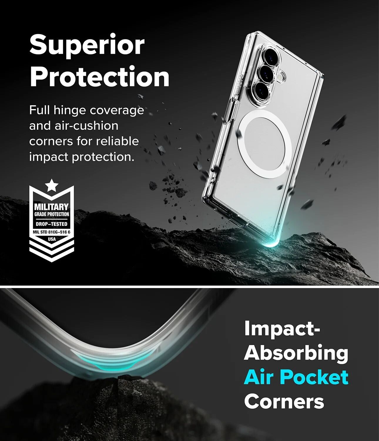 Защитный чехол Ringke Fusion Flap Magnetic для Samsung Galaxy Fold 8 Ultra (8800328819320) - Clear. Фото 9 Защитный чехол Ringke Fusion Flap Magnetic для Samsung Galaxy Fold 8 Ultra (8800328819320) - Clear (424105C). Фото 9 из 22