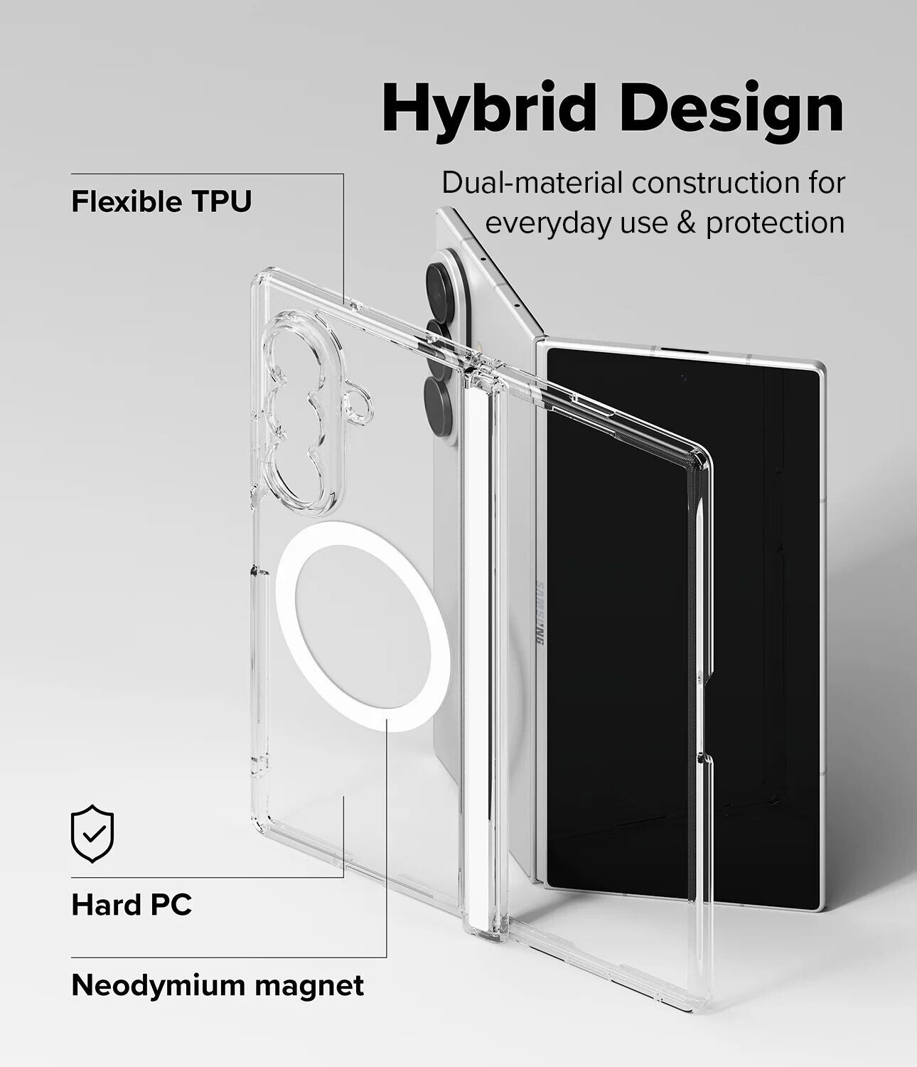 Защитный чехол Ringke Fusion Flap Magnetic для Samsung Galaxy Fold 8 Ultra (8800328819320) - Clear. Фото 11 Защитный чехол Ringke Fusion Flap Magnetic для Samsung Galaxy Fold 8 Ultra (8800328819320) - Clear (424105C). Фото 11 из 22