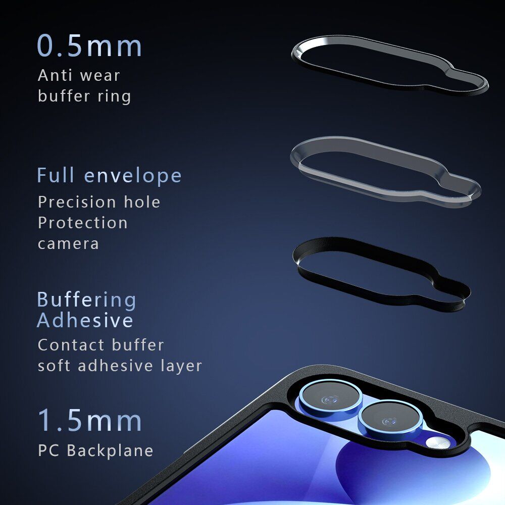 Захисний чохол Deexe Matte Skin (FF) для Samsung Galaxy Flip 8 - Transparent Black. Фото 13 Захисний чохол Deexe Matte Skin (FF) для Samsung Galaxy Flip 8 - Transparent Black (423572TB). Фото 13 з 14