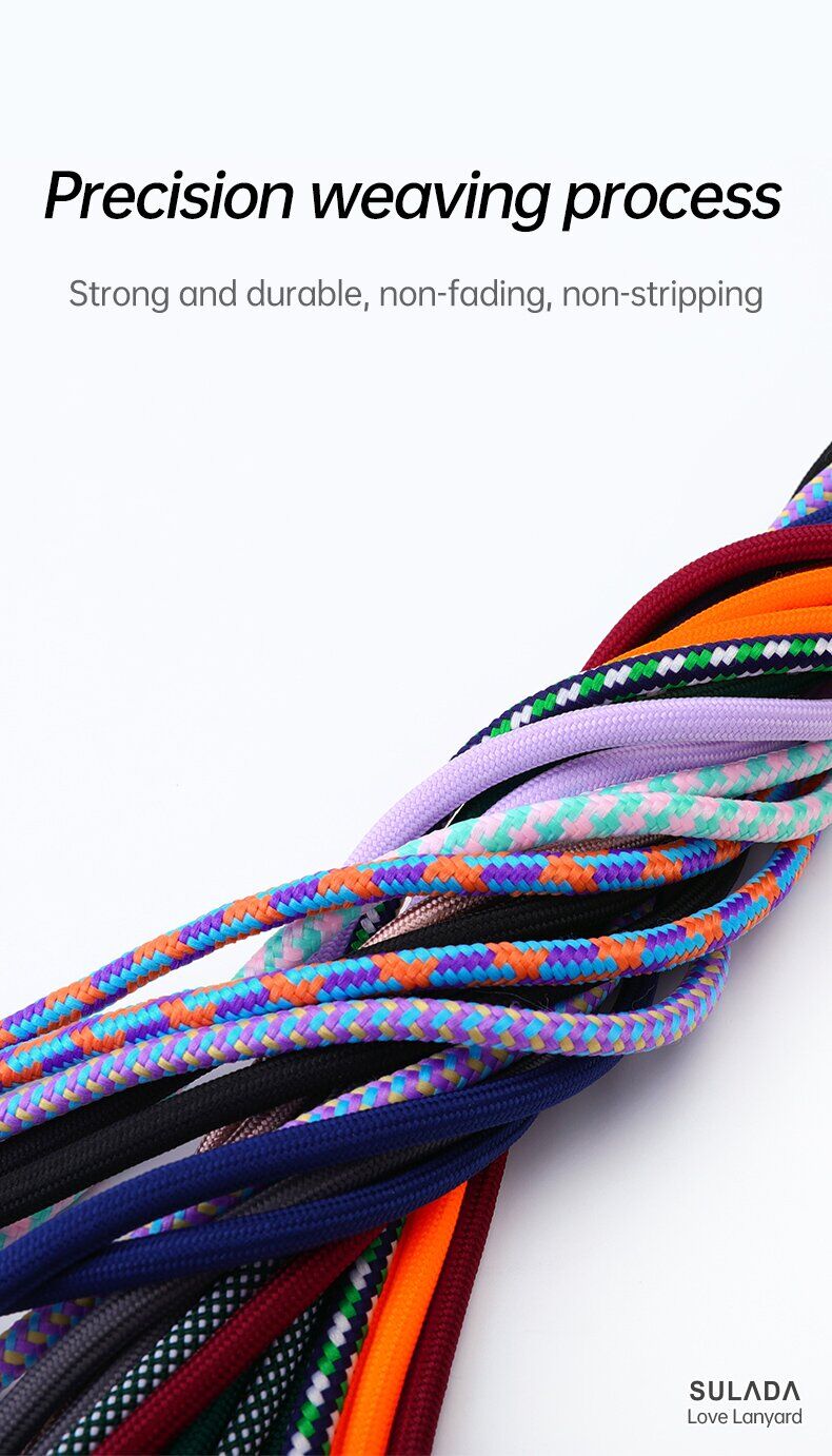 Ремінець для смартфона SULADA Love Lanyard - Black. Фото 3 Ремінець для смартфона SULADA Love Lanyard - Black (983030A). Фото 3 з 11