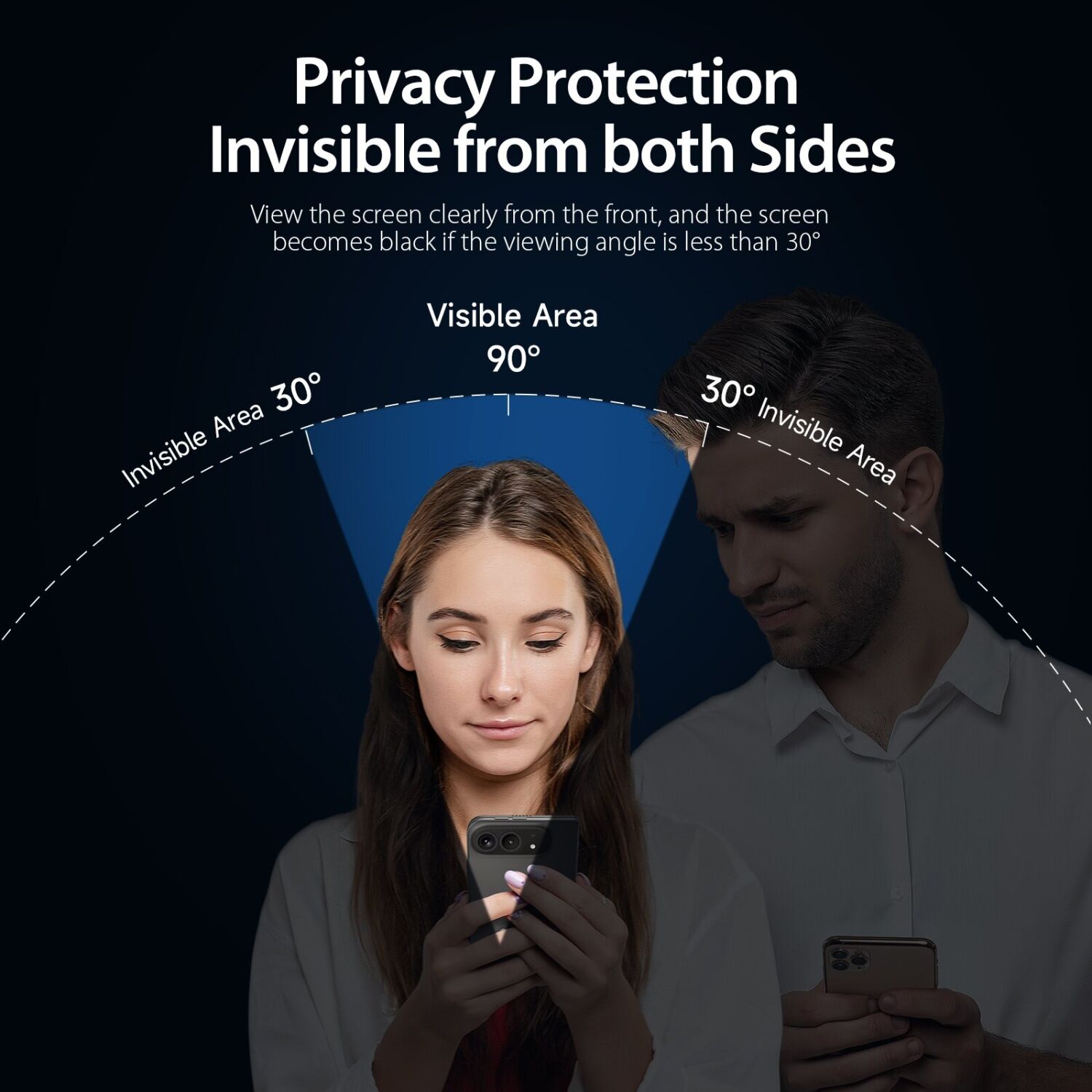 Защитное стекло DUX DUCIS Privacy для iPhone Duo - Black. Фото 3 Защитное стекло DUX DUCIS Privacy для iPhone Duo - Black (435026B). Фото 3 из 7
