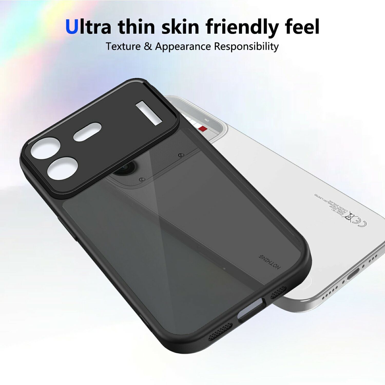 Захисний чохол Deexe Matte Skin для Nothing Phone (4b) - Transparent Black. Фото 3 Захисний чохол Deexe Matte Skin для Nothing Phone (4b) - Transparent Black (218409TB). Фото 3 з 8
