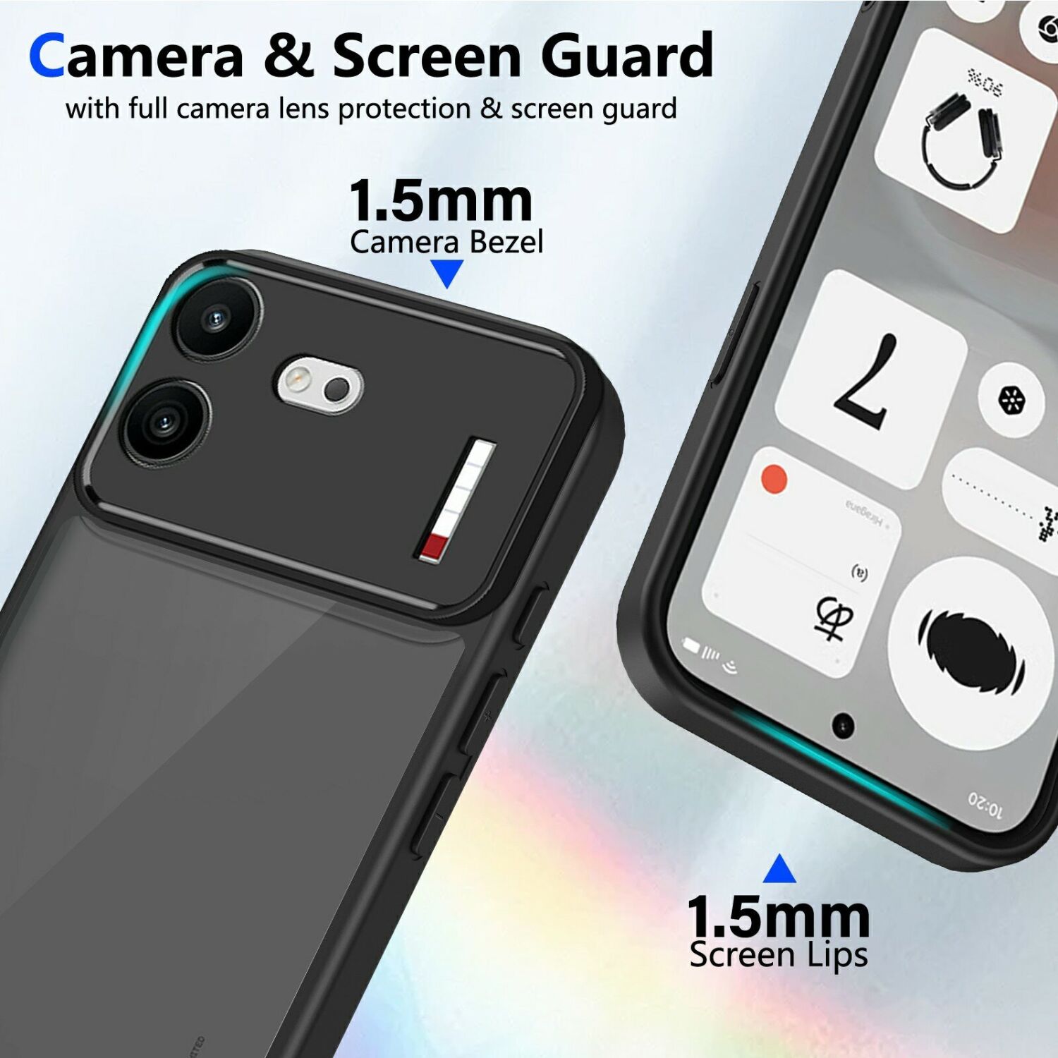 Захисний чохол Deexe Matte Skin для Nothing Phone (4b) - Transparent Black. Фото 4 Захисний чохол Deexe Matte Skin для Nothing Phone (4b) - Transparent Black (218409TB). Фото 4 з 8