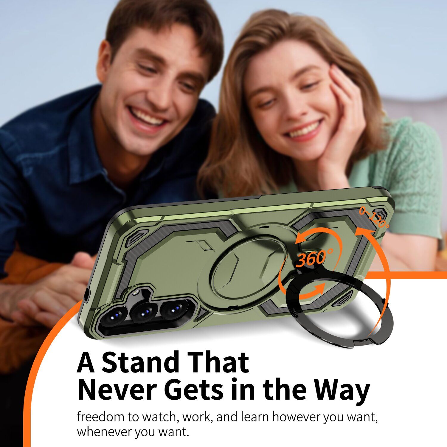 Защитный чехол Reframe Hybrid Magnetic для Samsung Galaxy S24 Plus (S926) - Black. Фото 6 Защитный чехол Reframe Hybrid Magnetic для Samsung Galaxy S24 Plus (S926) - Black (347074B). Фото 6 из 7