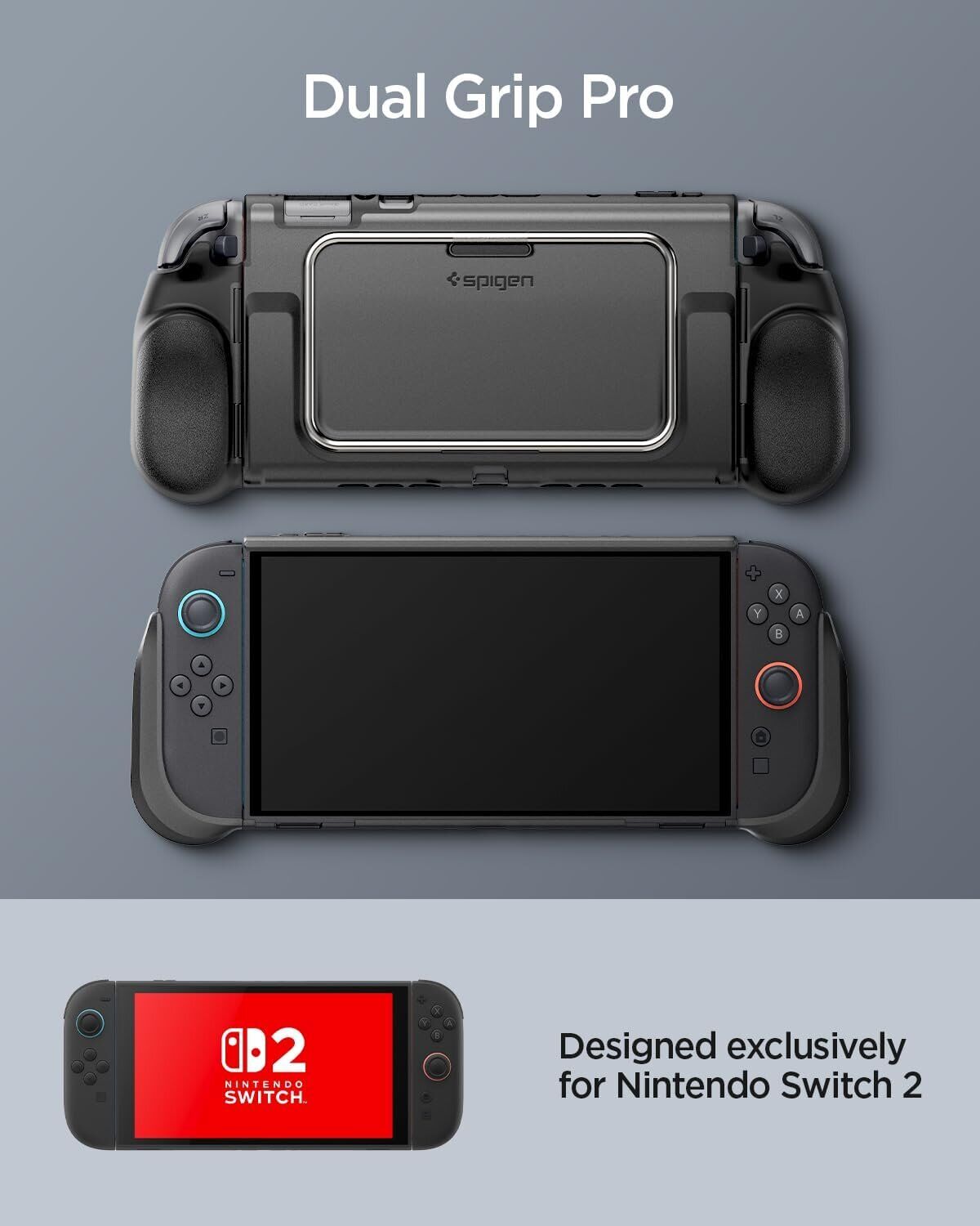 Защитный чехол Spigen Dual Grip Pro для Nintendo Switch 2 - Black. Фото 7 Защитный чехол Spigen Dual Grip Pro для Nintendo Switch 2 - Black (384459B). Фото 7 из 13