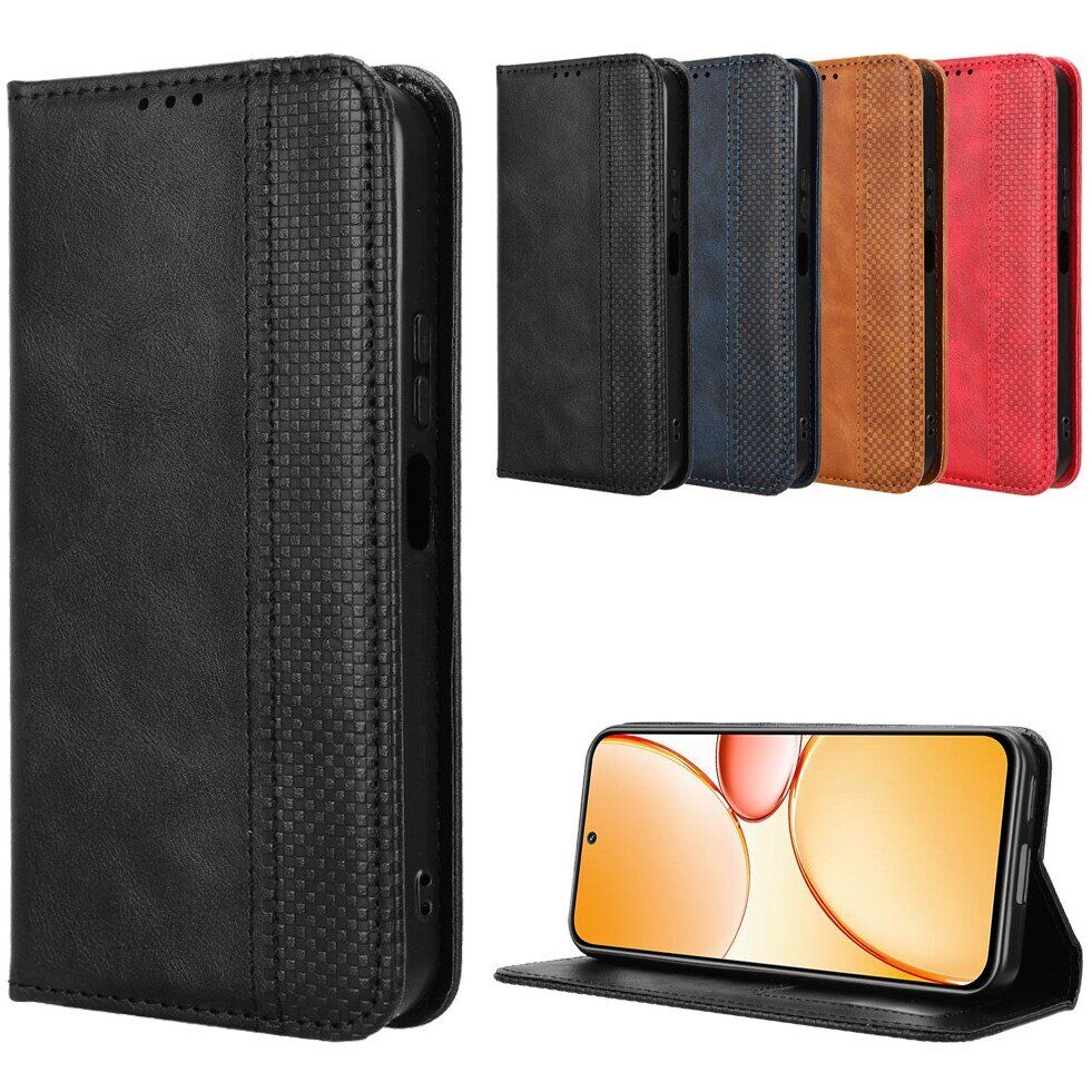 Чехол-книжка Deexe Retro Style для Realme C85 - Red. Фото 9 Чехол-книжка Deexe Retro Style для Realme C85 - Red (403800R). Фото 9 из 18