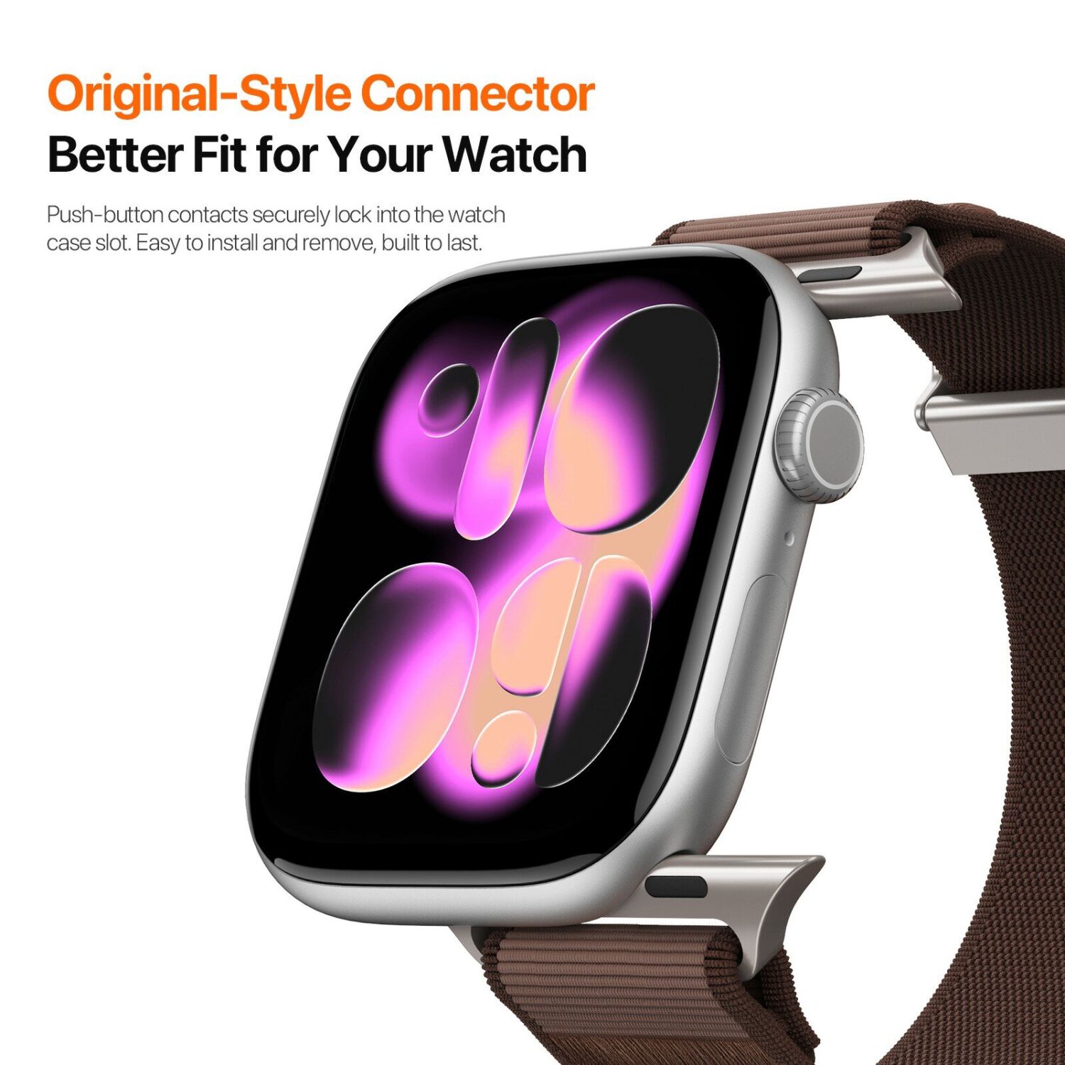 Ремешок DUX DUCIS YM Series для Apple Watch 46 / 45 / 44 / SE 44 / 42 (Series 1-3) / Ultra / Ultra 2 / Ultra 3 - Orange. Фото 10 Ремешок DUX DUCIS YM Series для Apple Watch 46 / 45 / 44 / SE 44 / 42 (Series 1-3) / Ultra / Ultra 2 / Ultra 3 - Orange (371852O). Фото 10 из 11