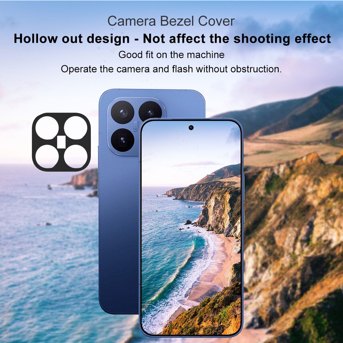 Захисна рамка IMAK Camera Styling для Xiaomi 17T Pro - Black. Фото 7 Захисна рамка IMAK Camera Styling для Xiaomi 17T Pro - Black (422337B). Фото 7 з 9