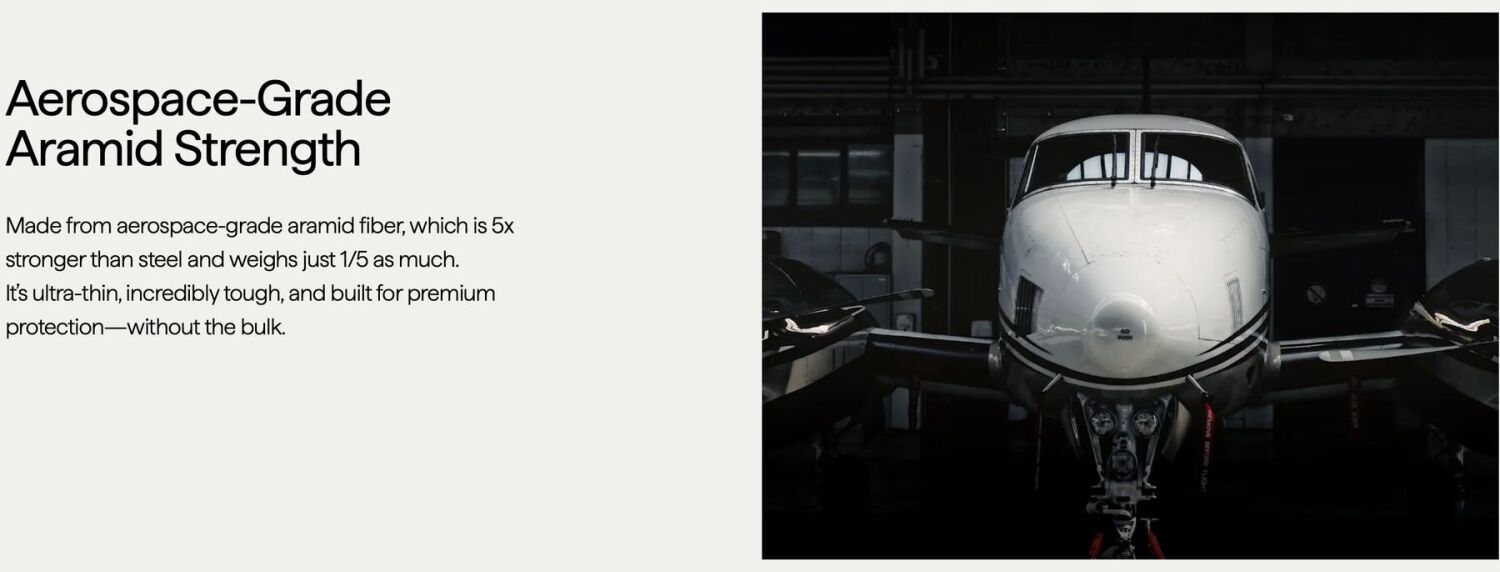 Захисний чохол Pitaka Summa UltraGuard для Apple iPhone 16 Pro Max KI1603PMPA - 600D Black / Grey (Twill). Фото 7 Захисний чохол Pitaka Summa UltraGuard для Apple iPhone 16 Pro Max KI1603PMPA - 600D Black / Grey (Twill) (379970B). Фото 7 з 9