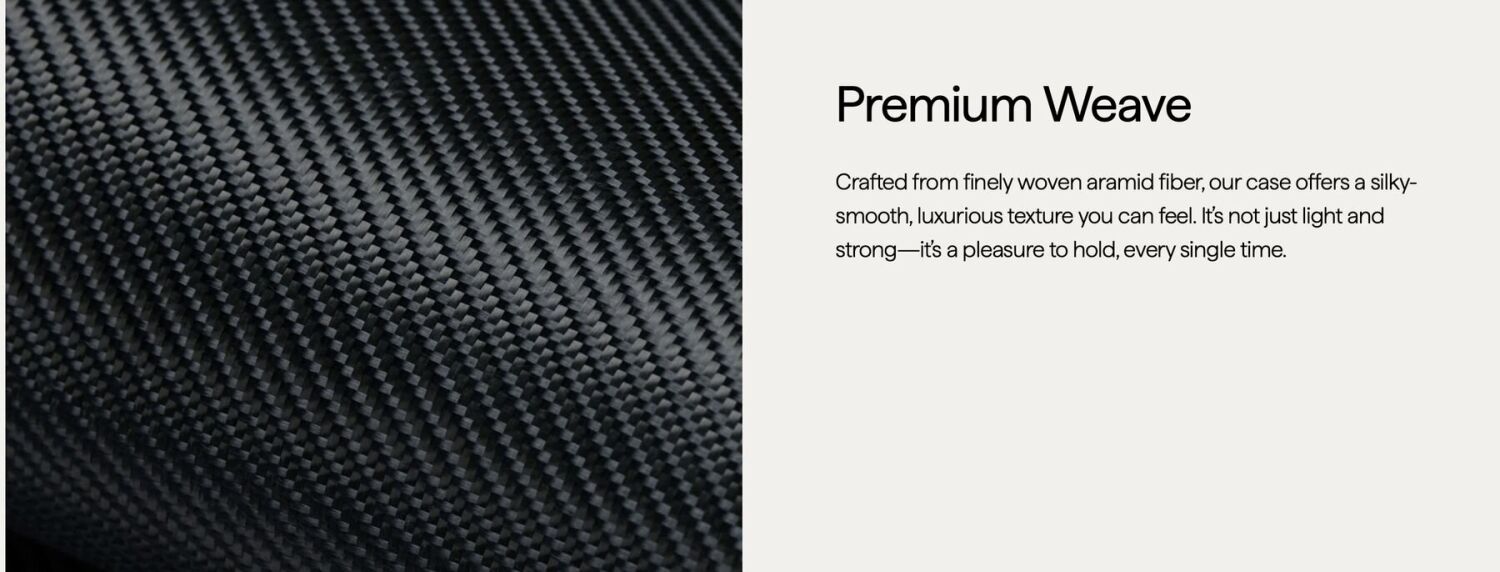 Захисний чохол Pitaka Summa UltraGuard для Apple iPhone 16 Pro Max KI1603PMPA - 600D Black / Grey (Twill). Фото 6 Захисний чохол Pitaka Summa UltraGuard для Apple iPhone 16 Pro Max KI1603PMPA - 600D Black / Grey (Twill) (379970B). Фото 6 з 9