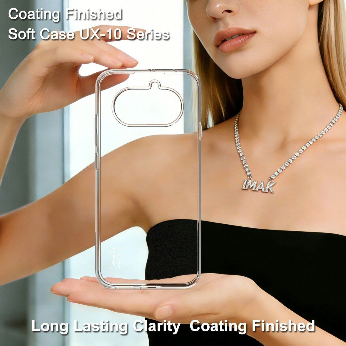 Силіконовий чохол IMAK UX-10 Series для Nothing Phone (4a) - Transparent. Фото 3 Силіконовий чохол IMAK UX-10 Series для Nothing Phone (4a) - Transparent (411315T). Фото 3 з 9