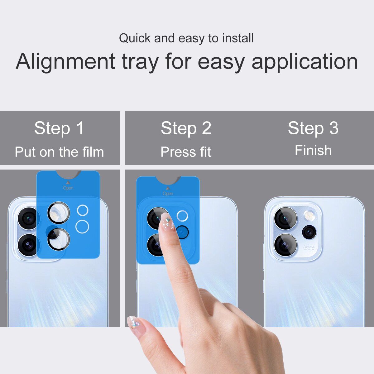 Защитное стекло IMAK Camera Black Lens для OPPO Reno 15 Pro - Black. Фото 7 Защитное стекло IMAK Camera Black Lens для OPPO Reno 15 Pro - Black (405618B). Фото 7 из 8