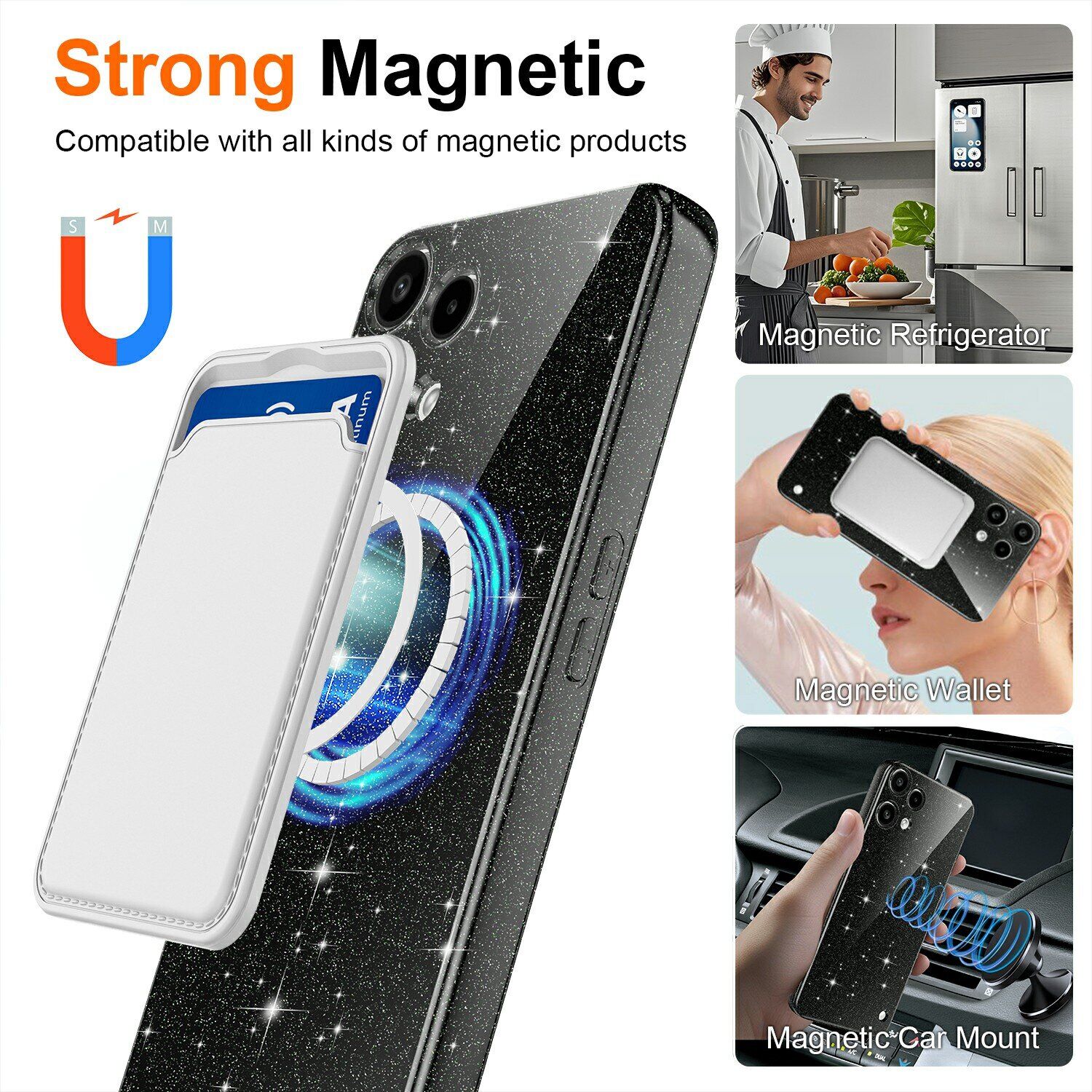 Захисний чохол Deexe Glitter Case with MagSafe для Nothing Phone (3a) Lite - Pink. Фото 4 Захисний чохол Deexe Glitter Case with MagSafe для Nothing Phone (3a) Lite - Pink (405429P). Фото 4 з 7