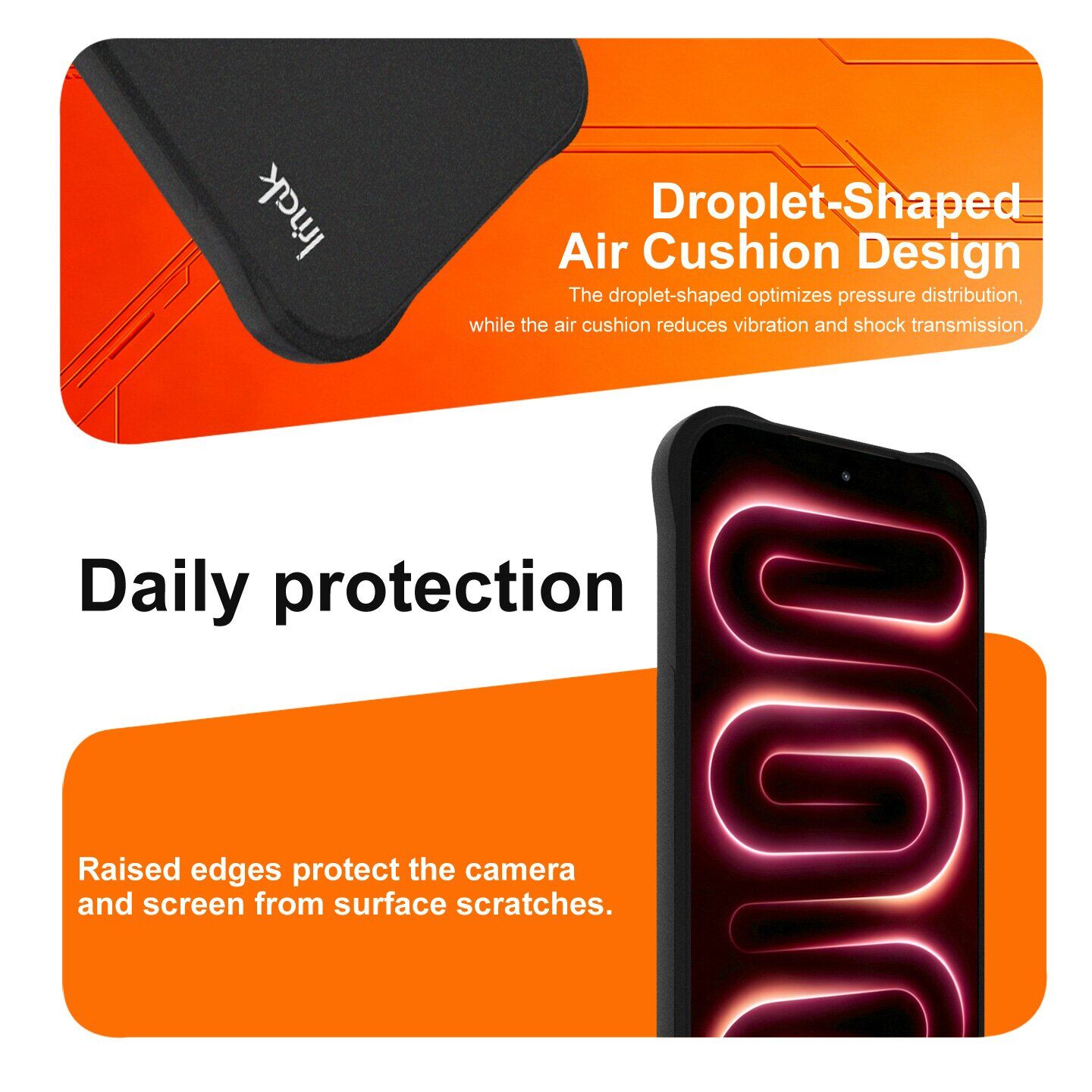 Защитный чехол IMAK Airbag Sand Case with MagSafe для Xiaomi Poco F9 Pro - Matte Black. Фото 10 Защитный чехол IMAK Airbag Sand Case with MagSafe для Xiaomi Poco F9 Pro - Matte Black (429112MB). Фото 10 из 11