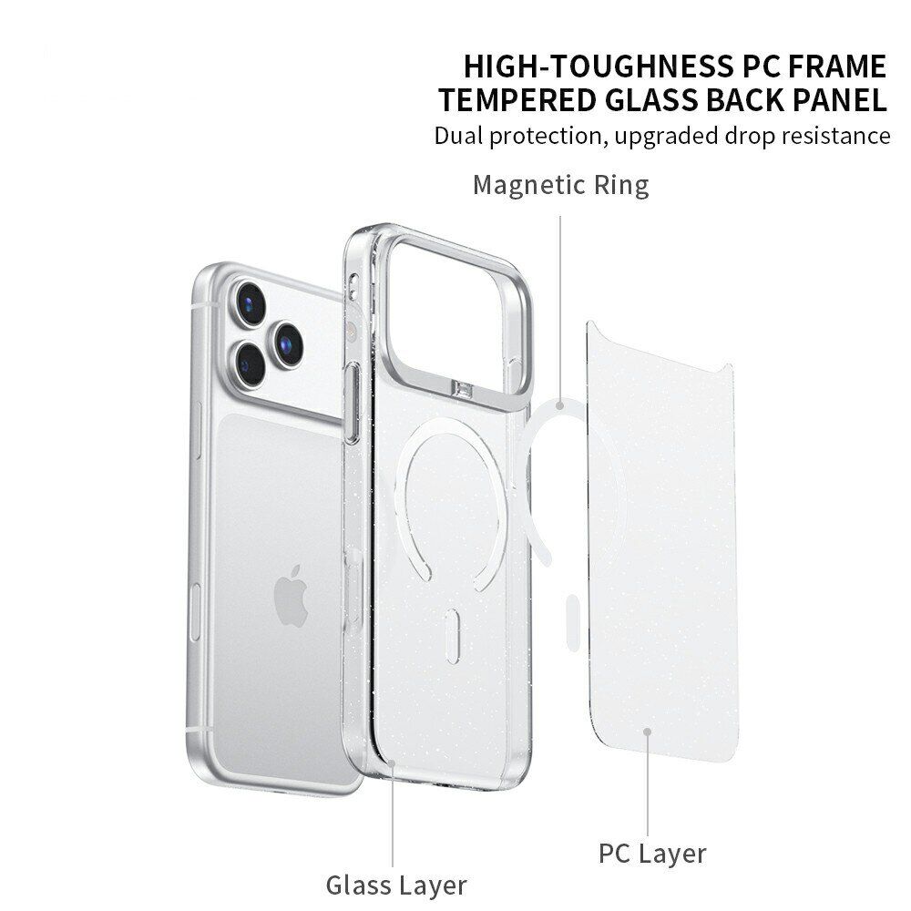 Защитный чехол ZGA Crystal Mag Shine для Apple iPhone 18 Pro Max - Glitter / Silver. Фото 7 Защитный чехол ZGA Crystal Mag Shine для Apple iPhone 18 Pro Max - Glitter / Silver (423897GS). Фото 7 из 10