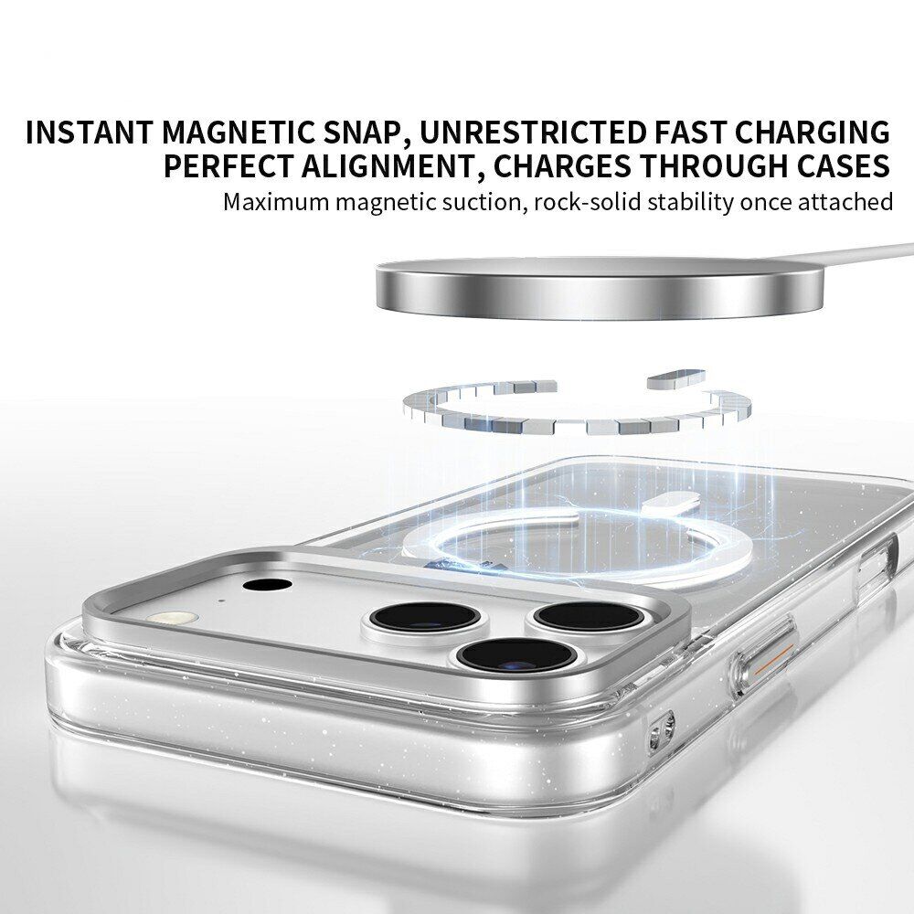 Защитный чехол ZGA Crystal Mag Shine для Apple iPhone 18 Pro Max - Glitter / Silver. Фото 6 Защитный чехол ZGA Crystal Mag Shine для Apple iPhone 18 Pro Max - Glitter / Silver (423897GS). Фото 6 из 10