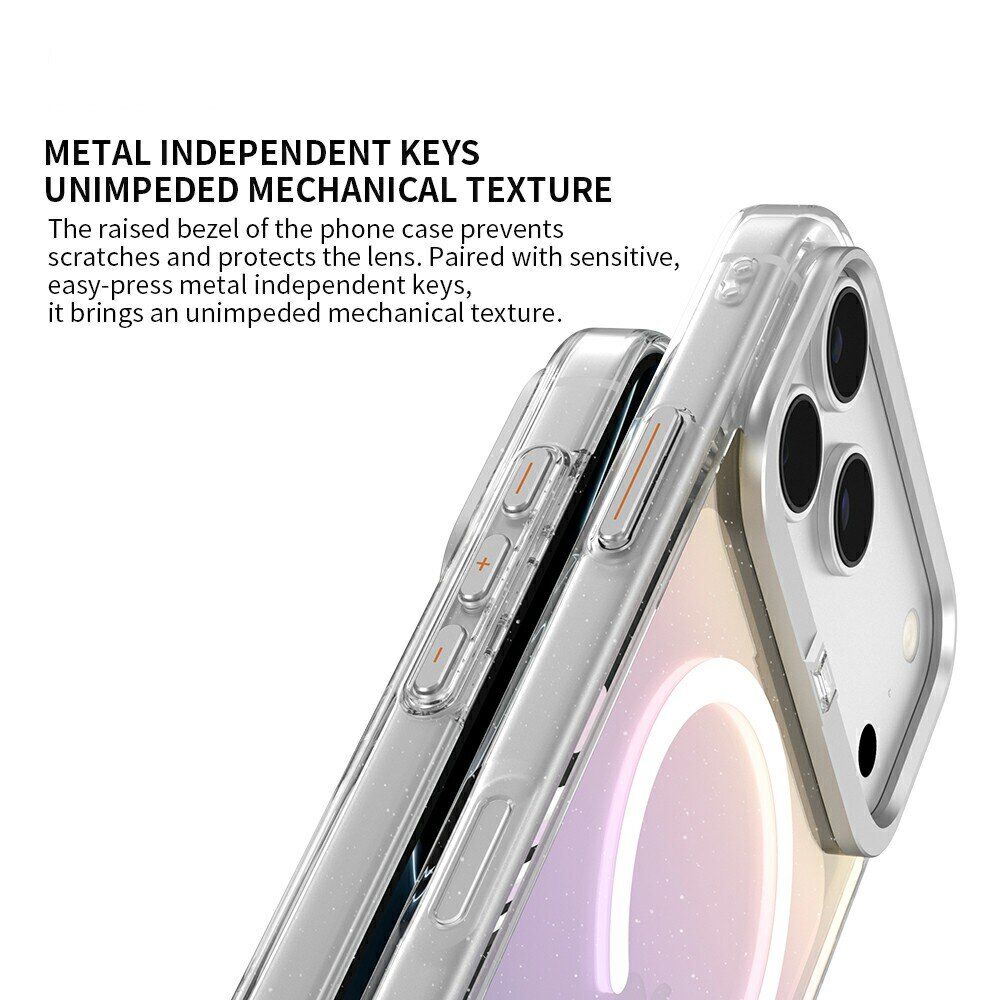 Защитный чехол ZGA Crystal Mag Shine для Apple iPhone 18 Pro Max - Glitter / Silver. Фото 9 Защитный чехол ZGA Crystal Mag Shine для Apple iPhone 18 Pro Max - Glitter / Silver (423897GS). Фото 9 из 10