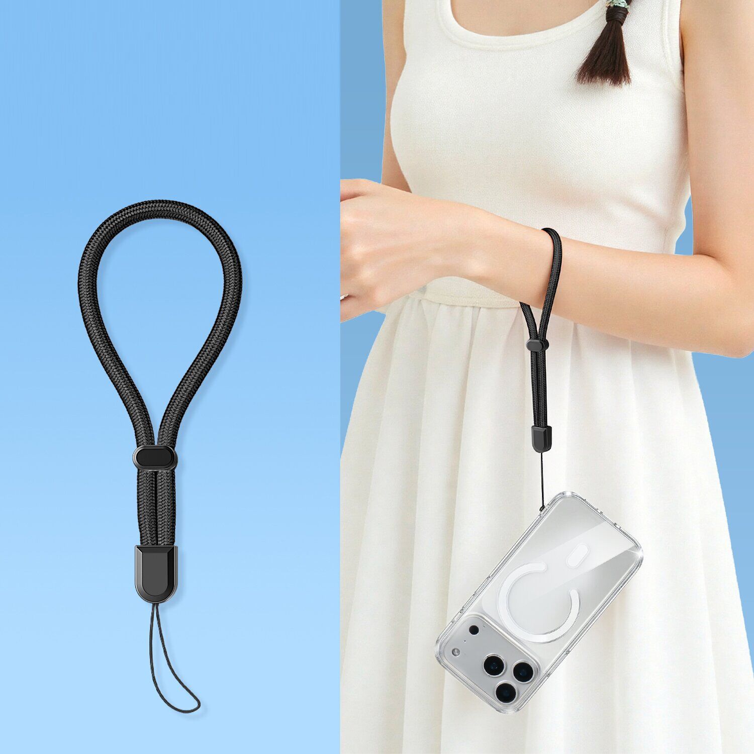 Ремінець для смартфону Reframe Guard Strap - Black. Фото 3 Ремінець для смартфону Reframe Guard Strap - Black (983031B). Фото 3 з 9