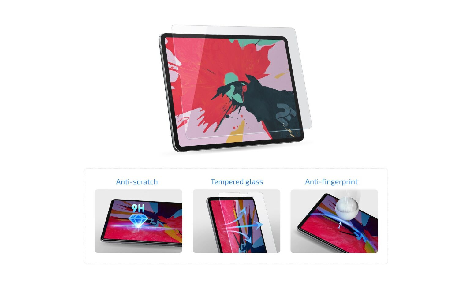 Защитное стекло 2Е Clear Glass для Samsung Galaxy Tab A 10.5 (T590/T595). Фото 4 Защитное стекло 2Е Clear Glass для Samsung Galaxy Tab A 10.5 (T590/T595) (189312). Фото 4 из 5