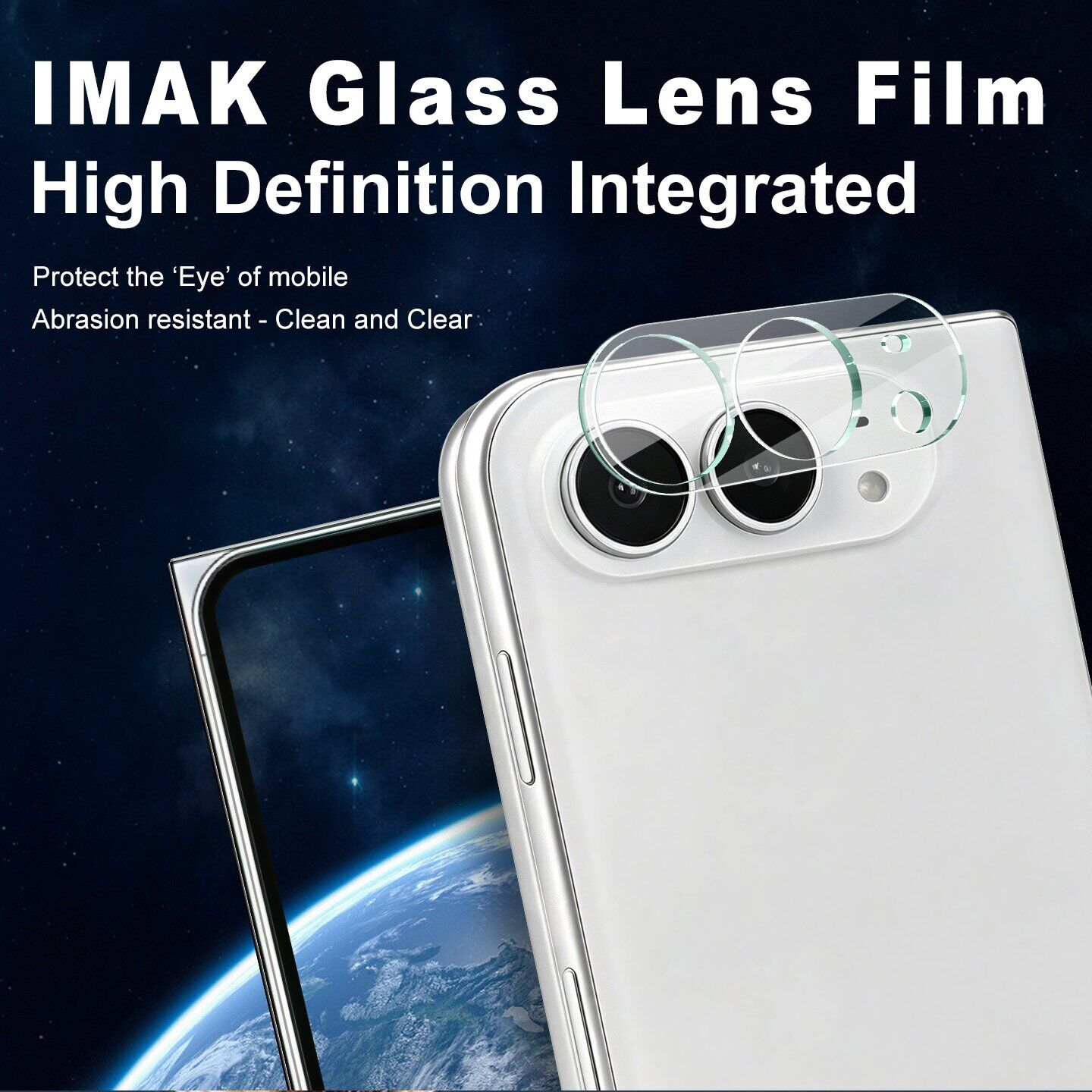 Защитное стекло на камеру IMAK Integrated Lens Protector для iPhone Duo. Фото 3 Защитное стекло на камеру IMAK Integrated Lens Protector для iPhone Duo (435029). Фото 3 из 7
