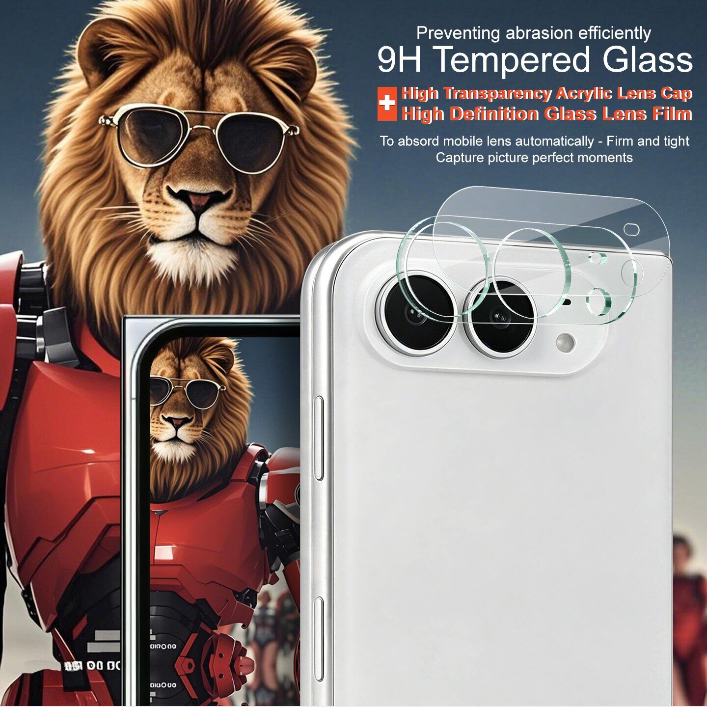 Защитное стекло на камеру IMAK Integrated Lens Protector для iPhone Duo. Фото 4 Защитное стекло на камеру IMAK Integrated Lens Protector для iPhone Duo (435029). Фото 4 из 7
