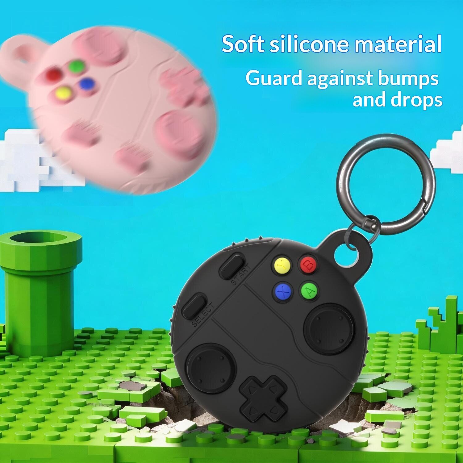 Захисний чохол Deexe Gamepad Clip для Apple AirTag - Pink. Фото 5 Захисний чохол Deexe Gamepad Clip для Apple AirTag - Pink (274030P). Фото 5 з 6