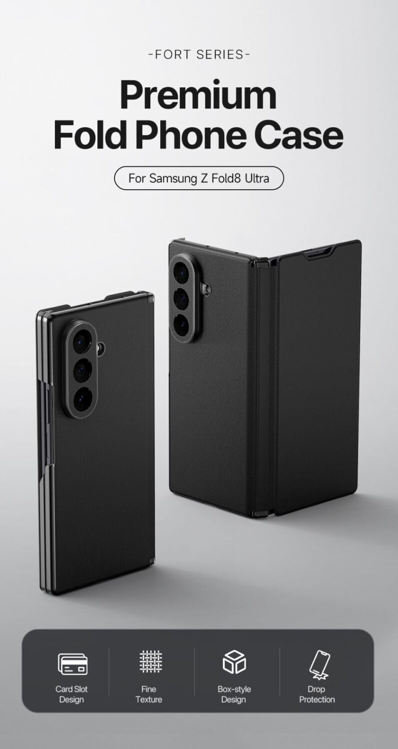 Захисний чохол Dux Ducis Fort Series для Samsung Galaxy Fold 8 Ultra - Grey. Фото 4 Захисний чохол Dux Ducis Fort Series для Samsung Galaxy Fold 8 Ultra - Grey (424031H). Фото 4 з 14