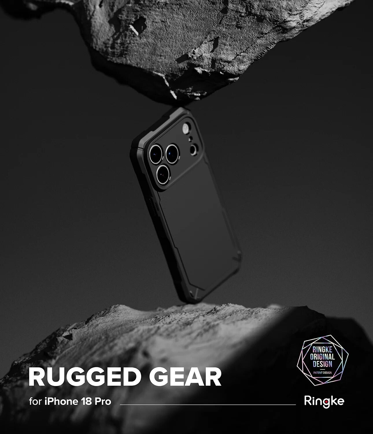 Защитный чехол Ringke Rugged Gear для iPhone 18 Pro (8800380463264) - Black. Фото 2 Защитный чехол Ringke Rugged Gear для iPhone 18 Pro (8800380463264) - Black (423774B). Фото 2 из 14