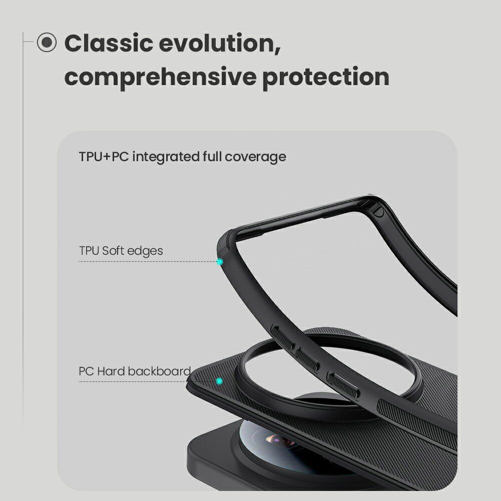 Защитный (PC+TPU) чехол NILLKIN Frosted Shield Pro Magnetic для Xiaomi 17 Ultra - Black. Фото 9 Защитный (PC+TPU) чехол NILLKIN Frosted Shield Pro Magnetic для Xiaomi 17 Ultra - Black (407502B). Фото 9 из 12