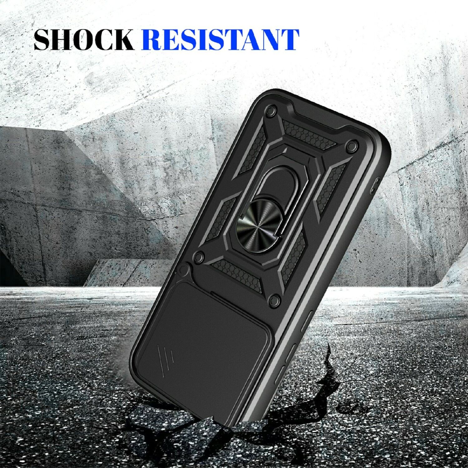 Чохол із захистом камери Deexe Armor Shield для Realme 16 Pro Plus - Black. Фото 6 Чохол із захистом камери Deexe Armor Shield для Realme 16 Pro Plus - Black (428510B). Фото 6 з 9