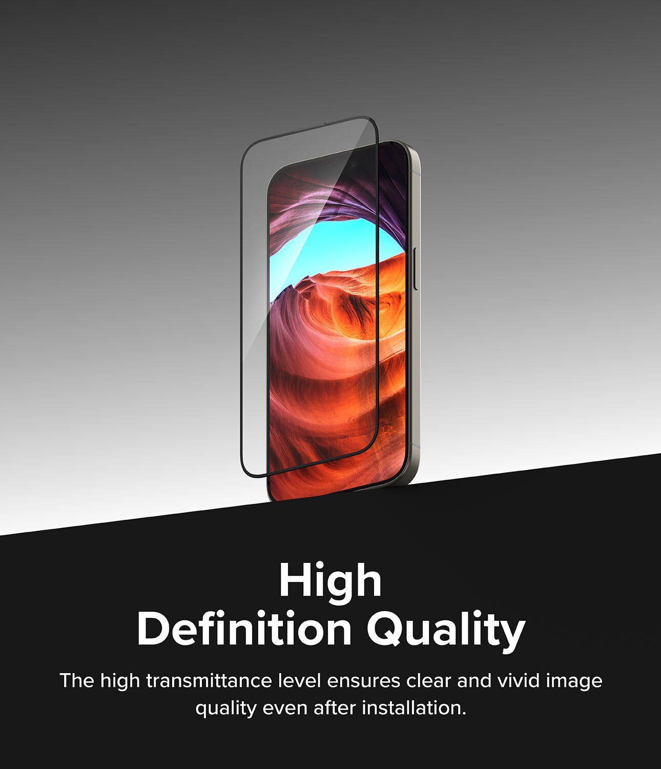 Комплект защитных стекол (2шт) Ringke Easy Slide Tempered Glass для iPhone 15 Pro Max (8809961785702) - Black. Фото 6 Комплект защитных стекол (2шт) Ringke Easy Slide Tempered Glass для iPhone 15 Pro Max (8809961785702) - Black (349680B). Фото 6 из 15