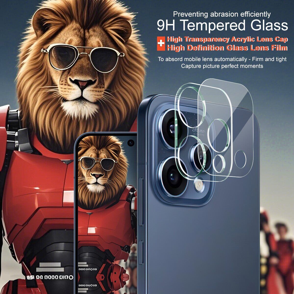 Защитное стекло на камеру IMAK Integrated Lens Protector для OPPO Reno 15. Фото 3 Защитное стекло на камеру IMAK Integrated Lens Protector для OPPO Reno 15 (405723). Фото 3 из 7