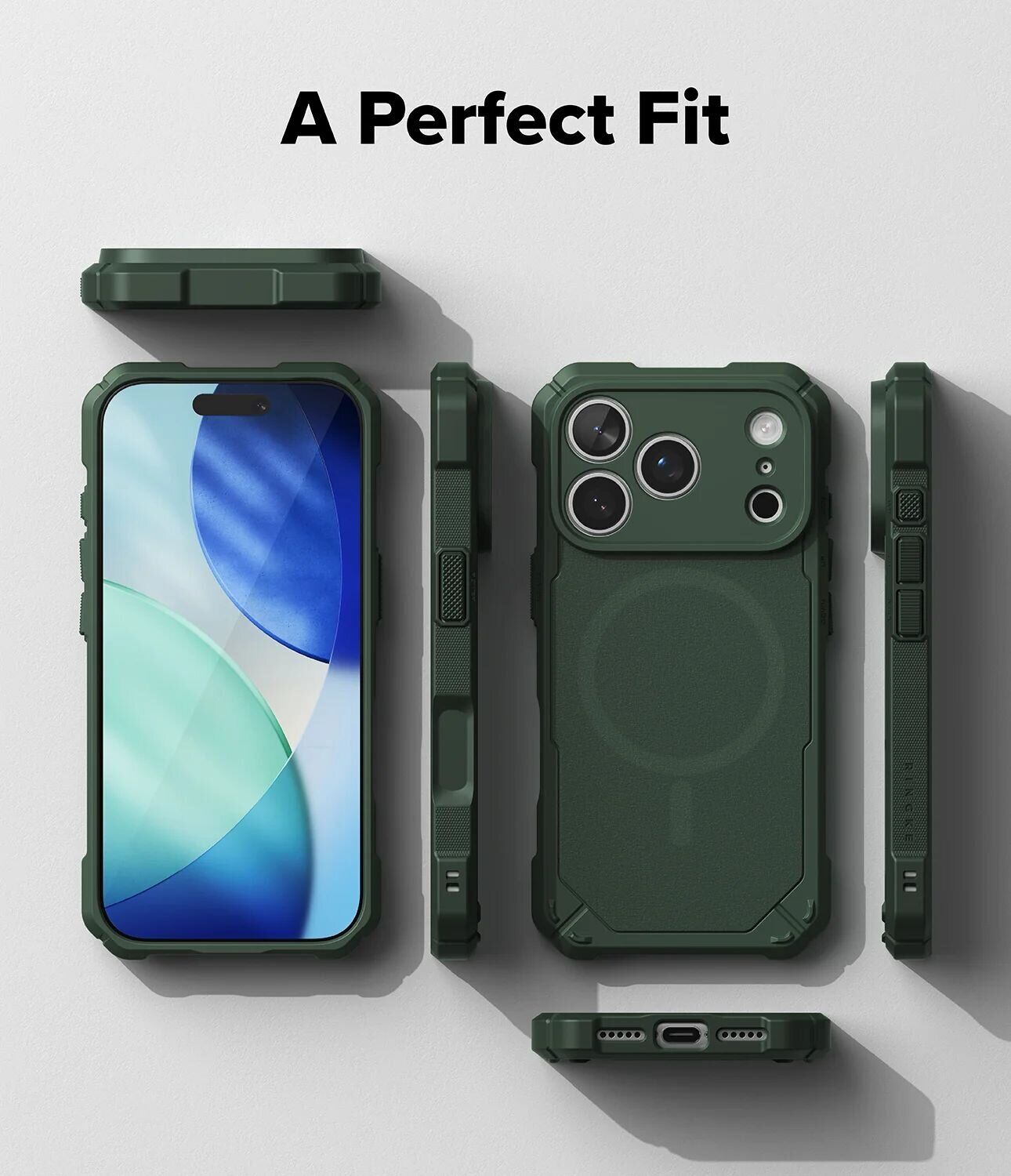 Защитный чехол Ringke Rugged Gear Magnetic для iPhone 18 Pro (8800380463325) - Dark Green. Фото 12 Защитный чехол Ringke Rugged Gear Magnetic для iPhone 18 Pro (8800380463325) - Dark Green (423775DG). Фото 12 из 16