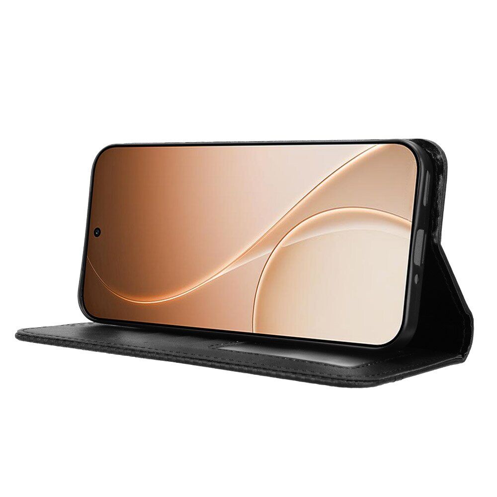 Чехол-книжка Deexe Retro Style для OPPO Reno 15 F/FS - Black. Фото 16 Чехол-книжка Deexe Retro Style для OPPO Reno 15 F/FS - Black (405805B). Фото 16 из 18