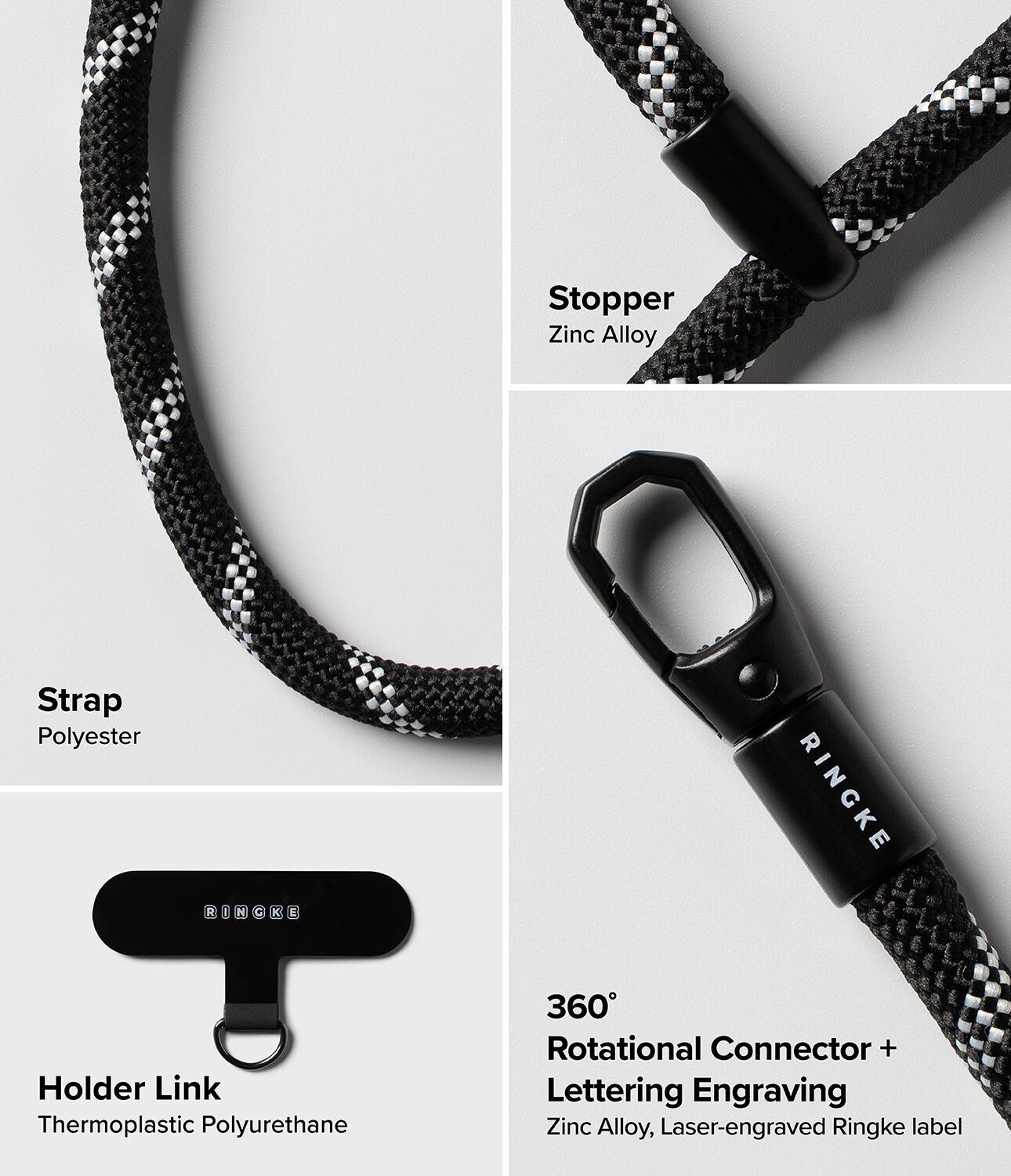 Ремешок для смартфона Ringke Holder Link Flow Hand Strap (P-Type) 8800328814134 - Silky Silver. Фото 9 Ремешок для смартфона Ringke Holder Link Flow Hand Strap (P-Type) 8800328814134 - Silky Silver (983034SS). Фото 9 из 16