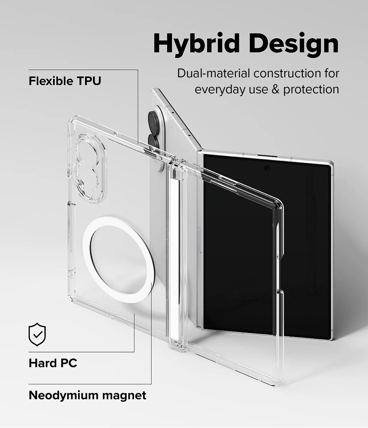 Защитный чехол Ringke Fusion Flap Magnetic для Samsung Galaxy Fold 8 (8800328819368) - Clear. Фото 14 Защитный чехол Ringke Fusion Flap Magnetic для Samsung Galaxy Fold 8 (8800328819368) - Clear (424576C). Фото 14 из 26