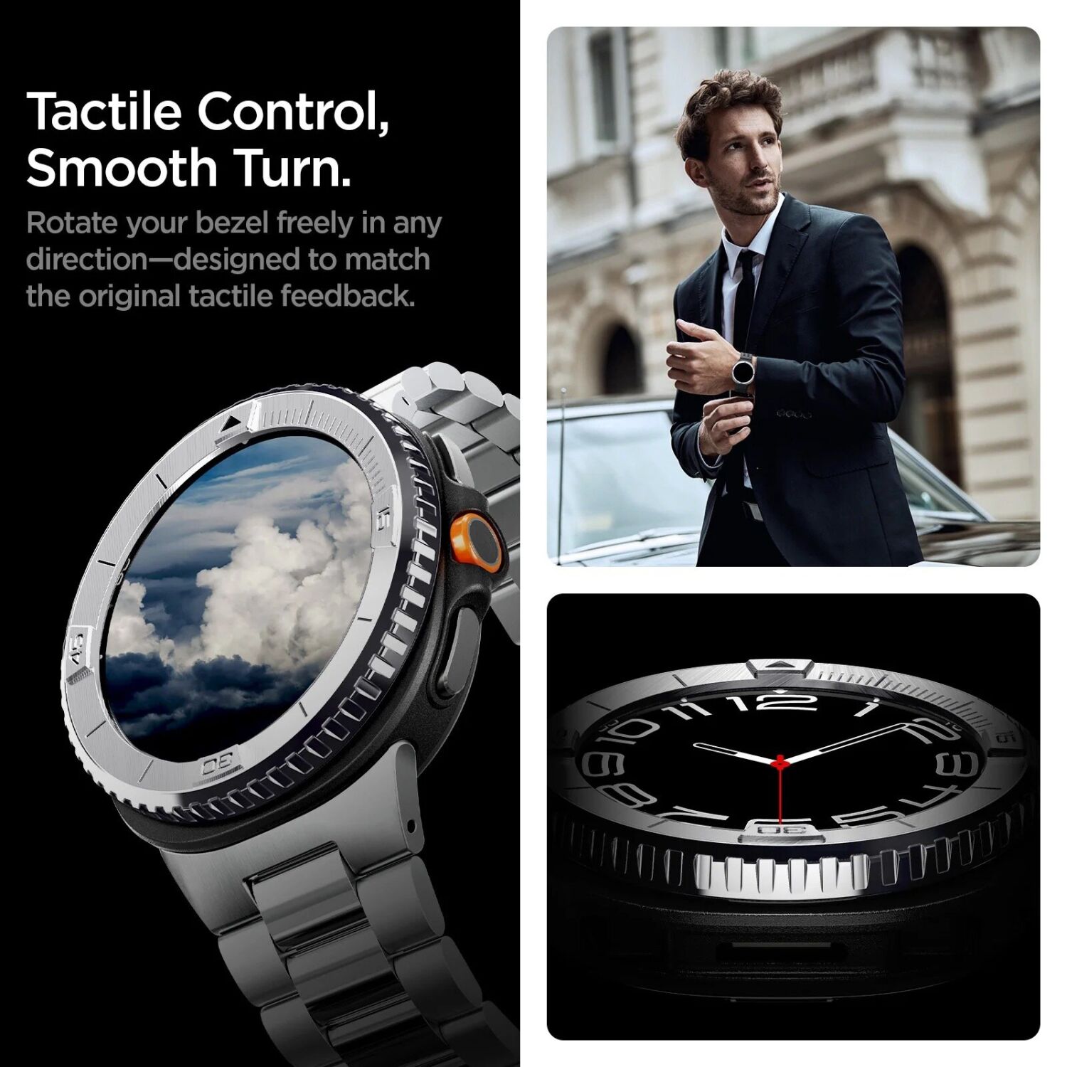 Захисна накладка Spigen Bezel Tune для Samsung Galaxy Watch 8 Classic (ACS10015) - Silver. Фото 12 Захисна накладка Spigen Bezel Tune для Samsung Galaxy Watch 8 Classic (ACS10015) - Silver (385211S). Фото 12 з 13