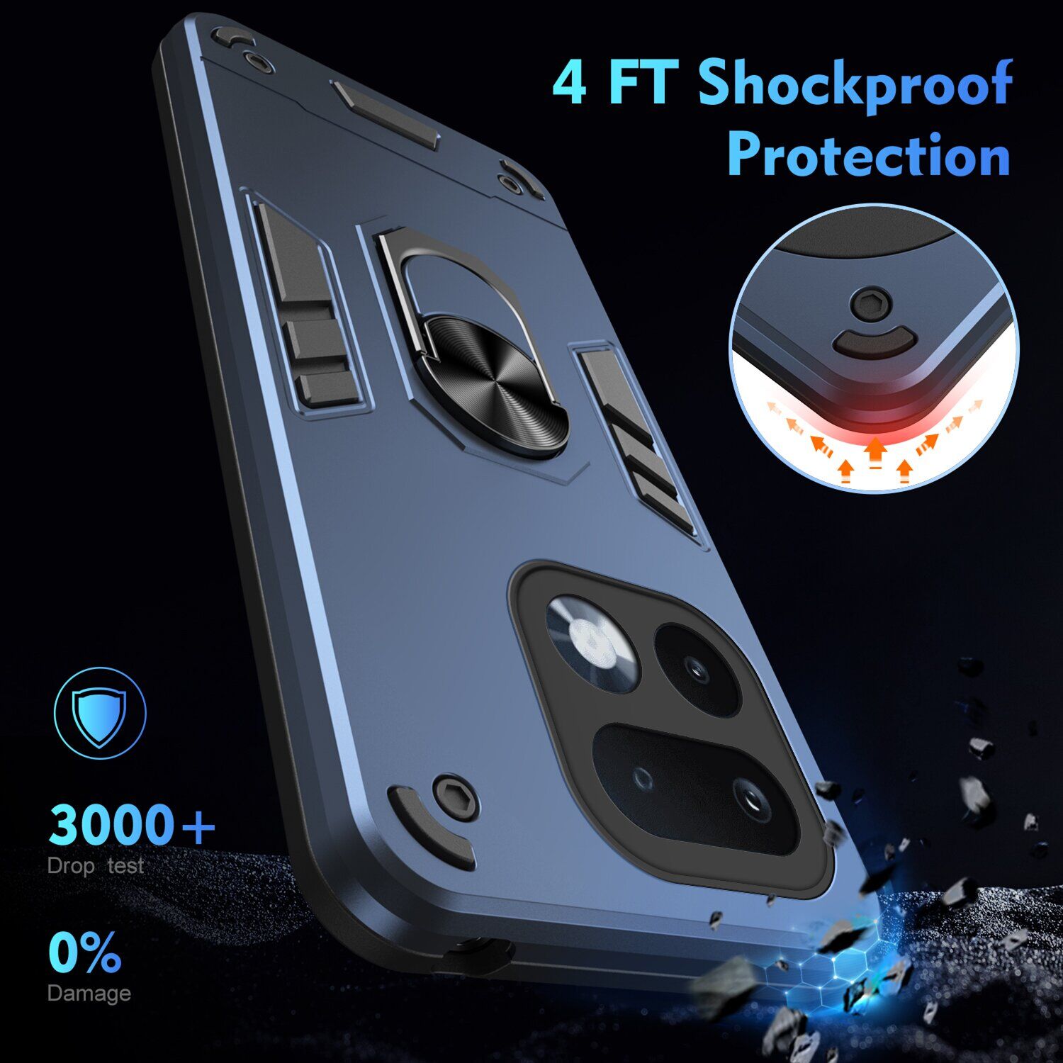 Защитный чехол Deexe Hybrid Shell для Realme 16 Pro - Green. Фото 4 Защитный чехол Deexe Hybrid Shell для Realme 16 Pro - Green (428016G). Фото 4 из 7
