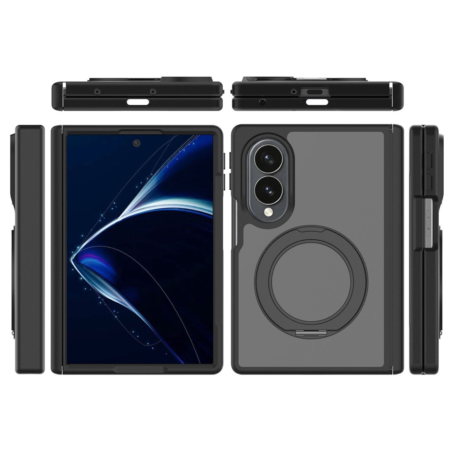 Захисний чохол Deexe Matte Skin Kickstand with MagSafe (FF) для Samsung Galaxy Fold 8 - Blue. Фото 7 Захисний чохол Deexe Matte Skin Kickstand with MagSafe (FF) для Samsung Galaxy Fold 8 - Blue (424515L). Фото 7 з 8