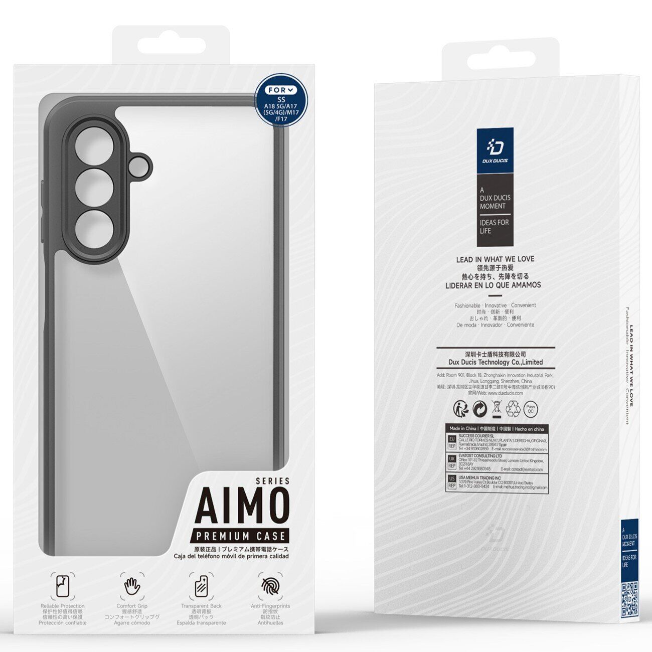 Захисний чохол DUX DUCIS Aimo Series (Clear) для Samsung Galaxy A18 / A17 (A175) - Black. Фото 8 Захисний чохол DUX DUCIS Aimo Series (Clear) для Samsung Galaxy A18 / A17 (A175) - Black (385063B). Фото 8 з 9