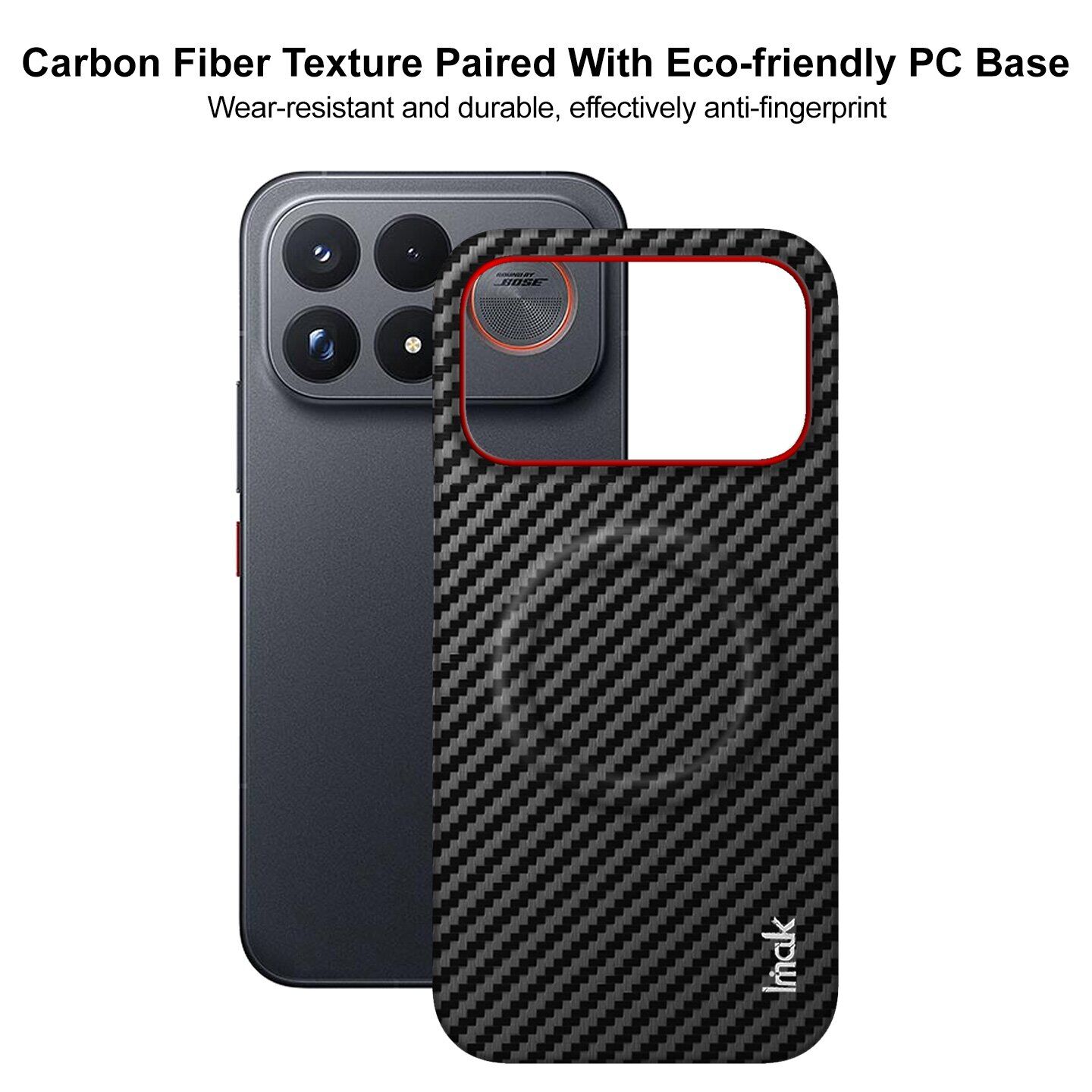Защитный чехол IMAK Carbon Guard with MagSafe для Xiaomi Poco F9 Ultra - Carbon Fiber. Фото 6 Защитный чехол IMAK Carbon Guard with MagSafe для Xiaomi Poco F9 Ultra - Carbon Fiber (430132C). Фото 6 из 9