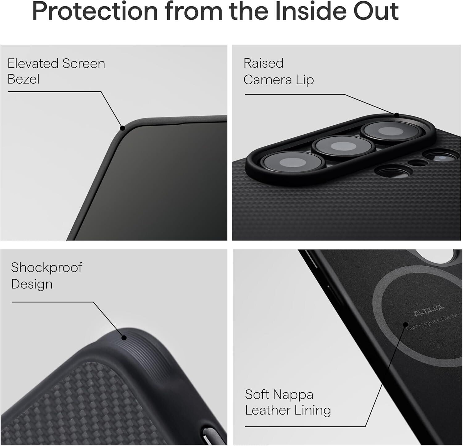 Защитный чехол Pitaka Cairn ProGuard Classic для Samsung Galaxy S26 Ultra (S948) PBS2601U - 600D Black / Grey (Twill). Фото 11 Защитный чехол Pitaka Cairn ProGuard Classic для Samsung Galaxy S26 Ultra (S948) PBS2601U - 600D Black / Grey (Twill) (408532B). Фото 11 из 17