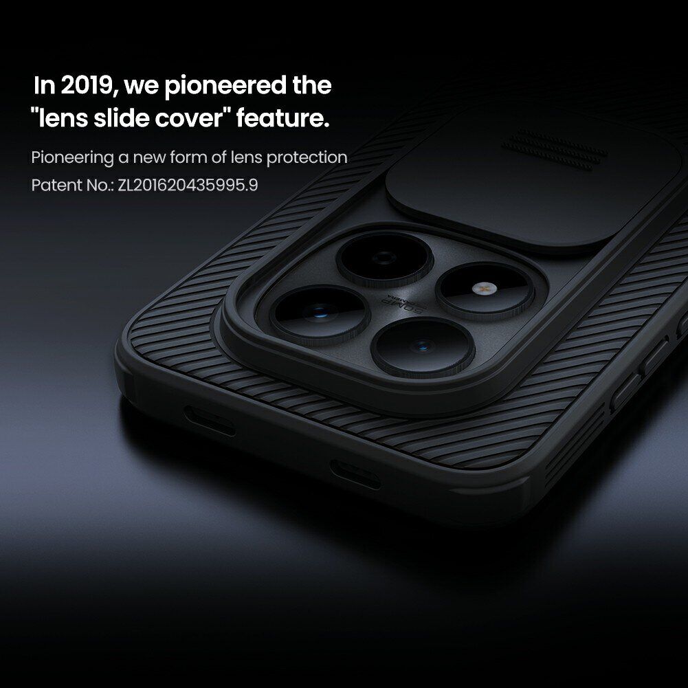 Чохол зі шторкою для камери NILLKIN CamShield Pro для Xiaomi Redmi Note 15 Pro 5G - Black. Фото 7 Чохол зі шторкою для камери NILLKIN CamShield Pro для Xiaomi Redmi Note 15 Pro 5G - Black (405004B). Фото 7 з 16