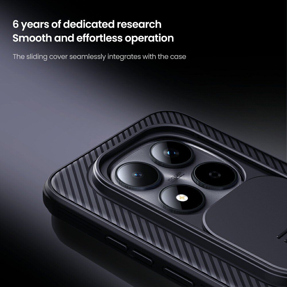 Чохол зі шторкою для камери NILLKIN CamShield Pro для Xiaomi Redmi Note 15 Pro 5G - Black. Фото 8 Чохол зі шторкою для камери NILLKIN CamShield Pro для Xiaomi Redmi Note 15 Pro 5G - Black (405004B). Фото 8 з 16