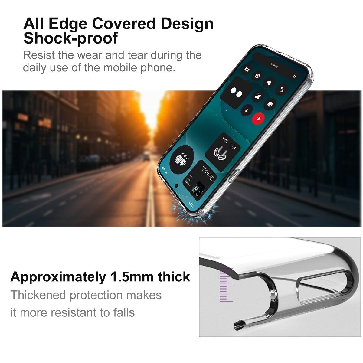 Силиконовый чехол IMAK UX-10 Series для Nothing Phone (4a) Pro - Transparent. Фото 6 Силиконовый чехол IMAK UX-10 Series для Nothing Phone (4a) Pro - Transparent (411406T). Фото 6 из 8