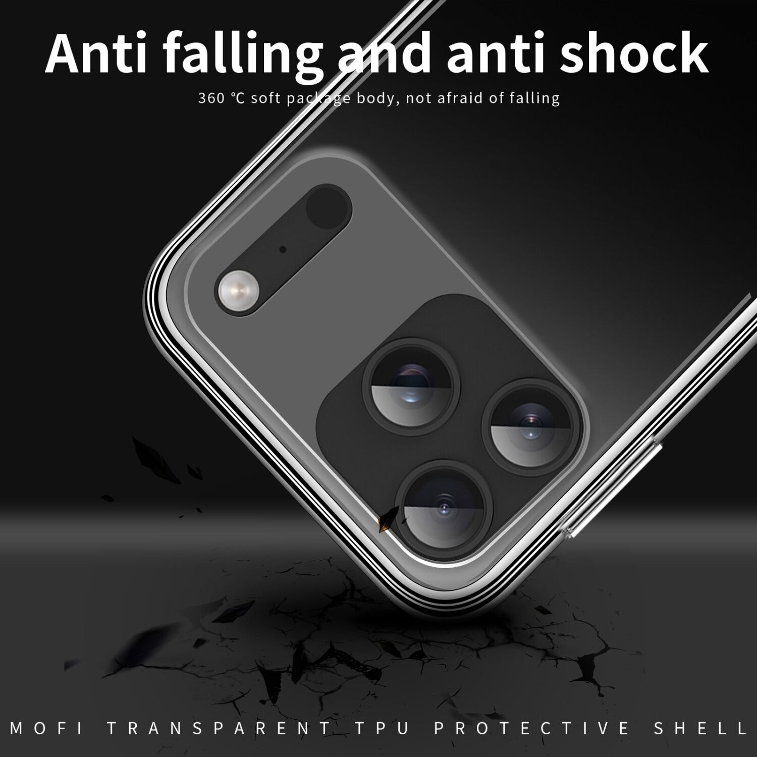 Силіконовий (TPU) чохол MOFI Thin Guard для iPhone 18 Pro Max - Transparent. Фото 8 Силіконовий (TPU) чохол MOFI Thin Guard для iPhone 18 Pro Max - Transparent (423854T). Фото 8 з 9