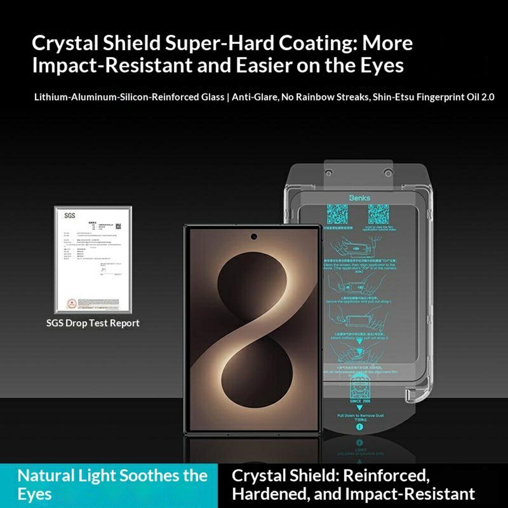Защитное стекло BENKS GlassWarrior AR Screen Protector для Samsung Galaxy Fold 8 - Black. Фото 2 Защитное стекло BENKS GlassWarrior AR Screen Protector для Samsung Galaxy Fold 8 - Black (424586B). Фото 2 из 9