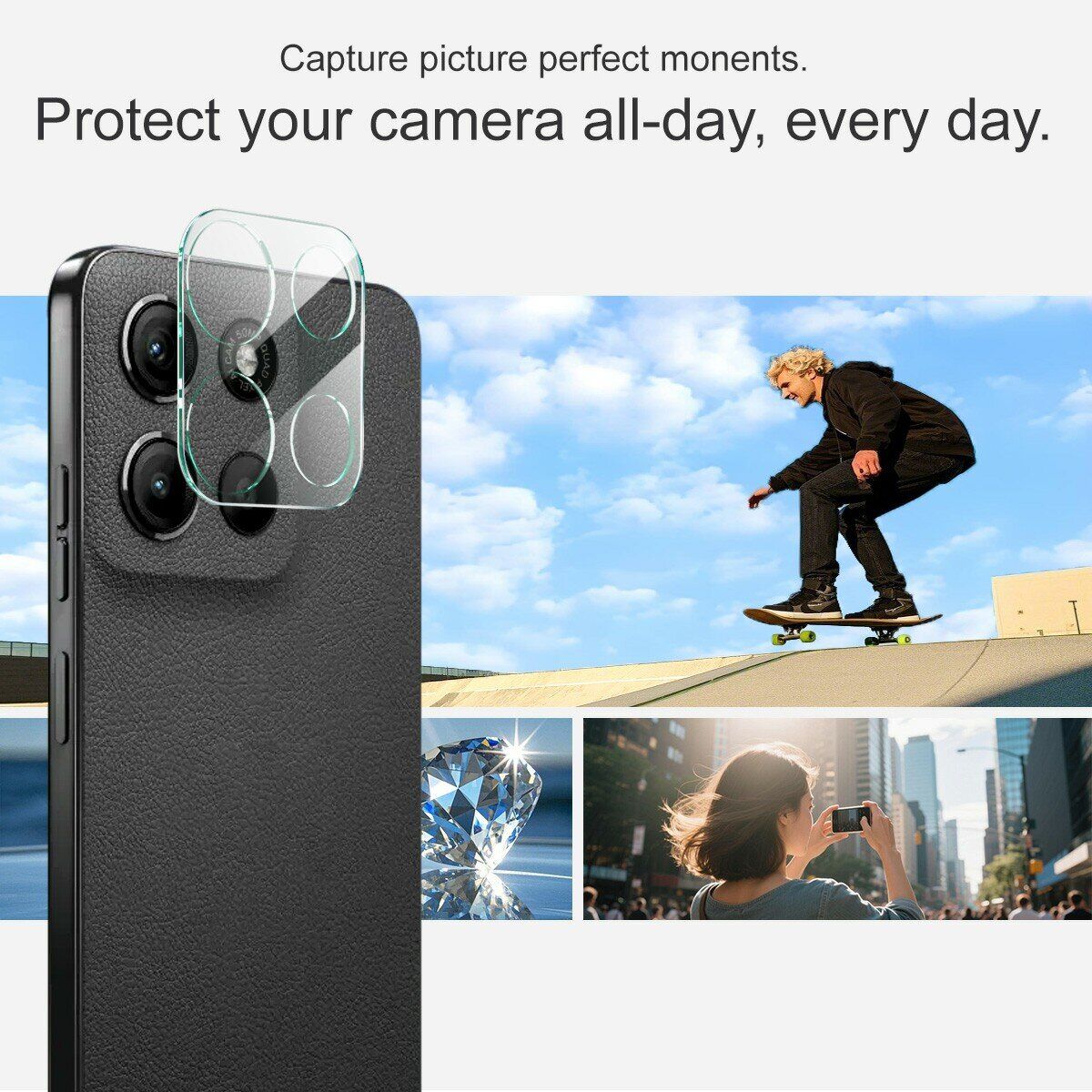 Защитное стекло на камеру IMAK Integrated Lens Protector для Motorola Moto G17 Power / G15 Power / G15. Фото 4 Защитное стекло на камеру IMAK Integrated Lens Protector для Motorola Moto G17 Power / G15 Power / G15 (408423). Фото 4 из 7
